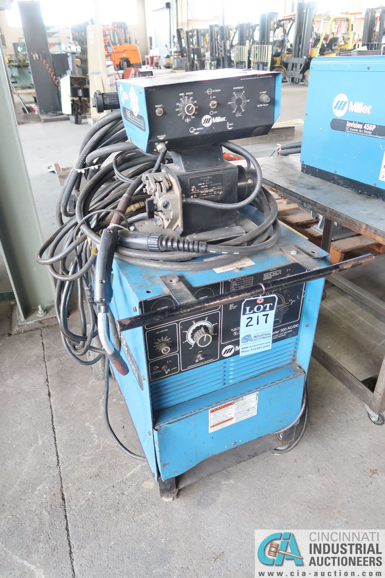 300-AMP MILLER MODEL SHOPMASTER 300AC/DC CC/CV AC/DC ARC WELDING POWER SOURCE; S/N JK699146, W/