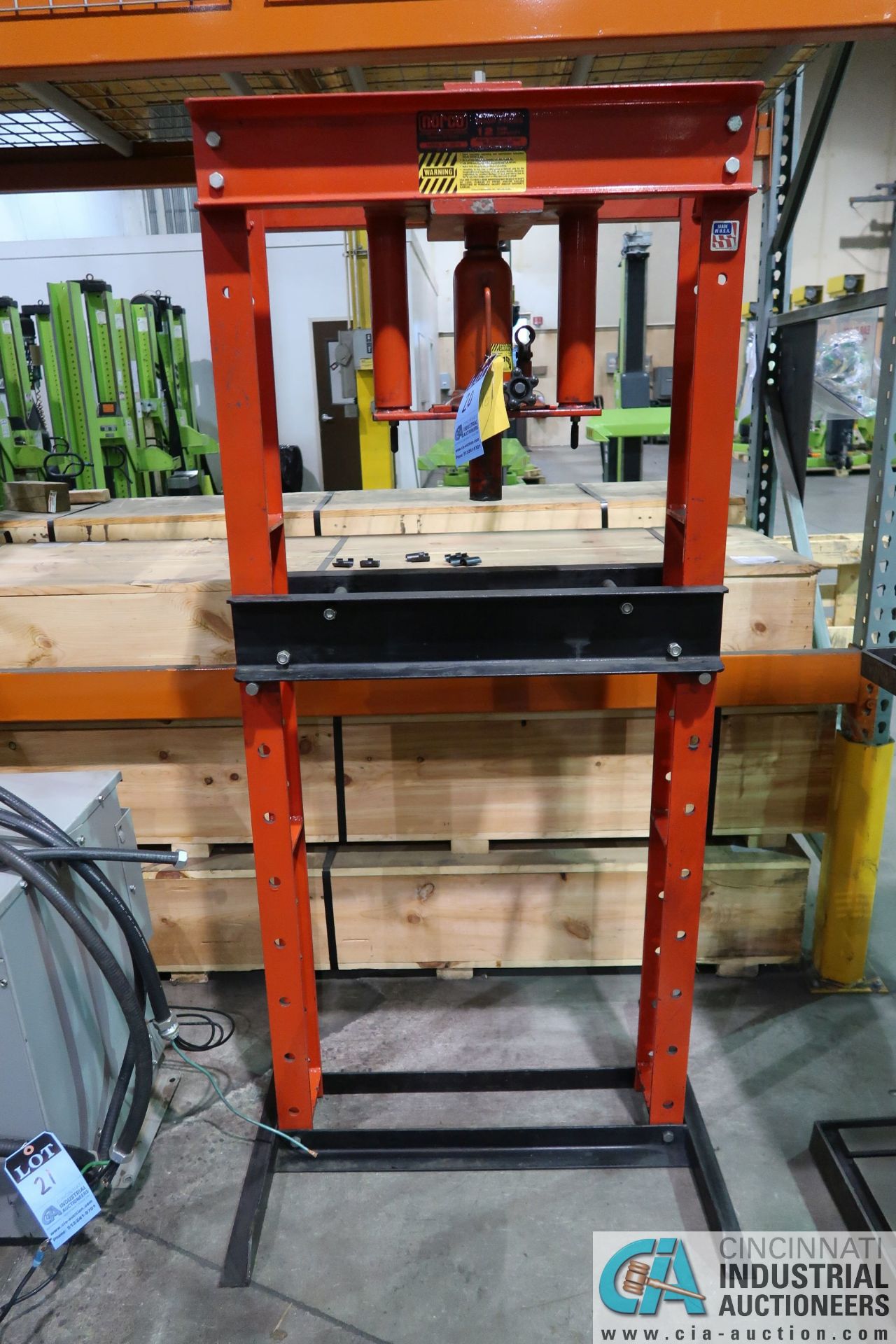 12 TON NORCO H-FRAME HYDRAULIC PRESS **LOCATED AT 4119 BINION WAY, LEBANON, OH 45036**