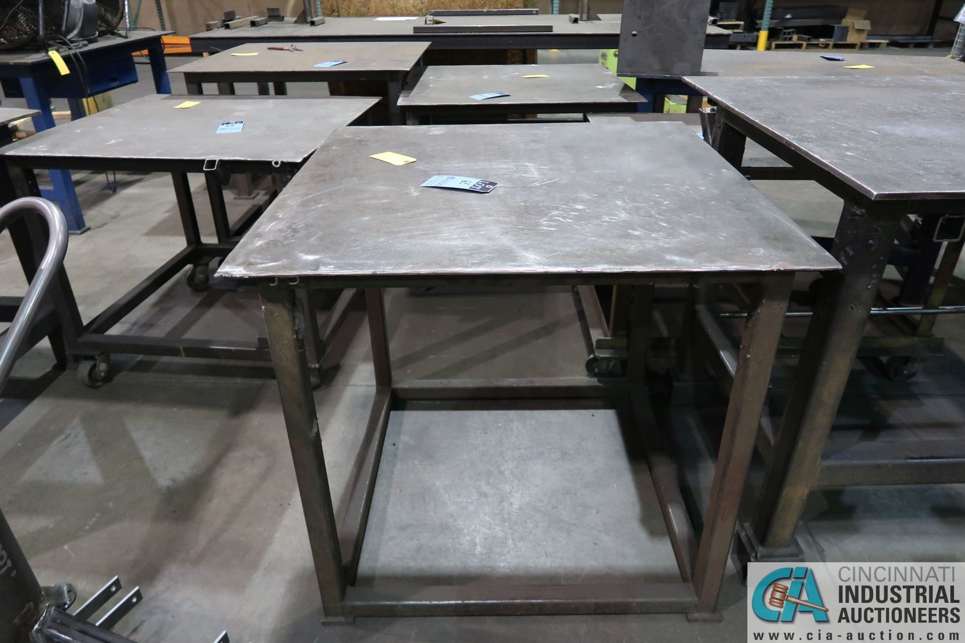 40" X 40" HEAVY DUTY STEEL WELDING TABLE **LOCATED AT 4119 BINION WAY, LEBANON, OH 45036**