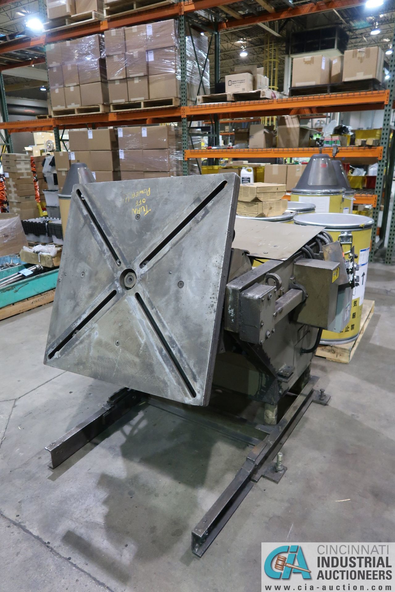 2,500 LB. ADVANCED ROBOTICS MODEL RP-25 WELD POSITIONER; S/N 73250-031, 30" X 30" TABLE, PENDANT - Image 3 of 4