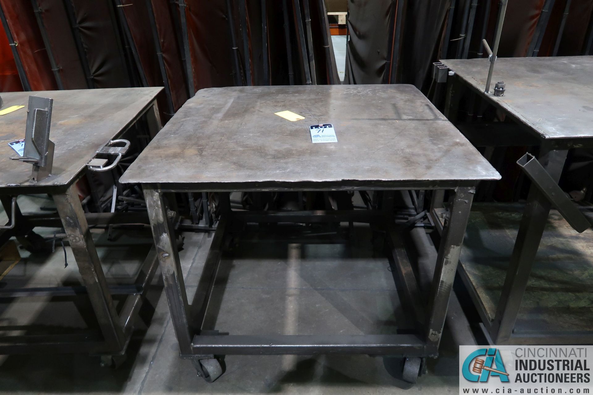 40" X 40" PORTABLE HEAVY DUTY STEEL WELDING TABLE **LOCATED AT 4119 BINION WAY, LEBANON, OH 45036**