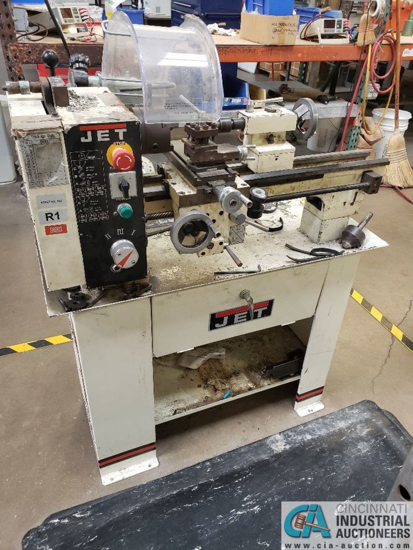 JET MODEL BD-920W LATHE WITH STAND, 9" X 20" BEL **Loading Fee Due the "ERRA" DFW Movers, $100.00**