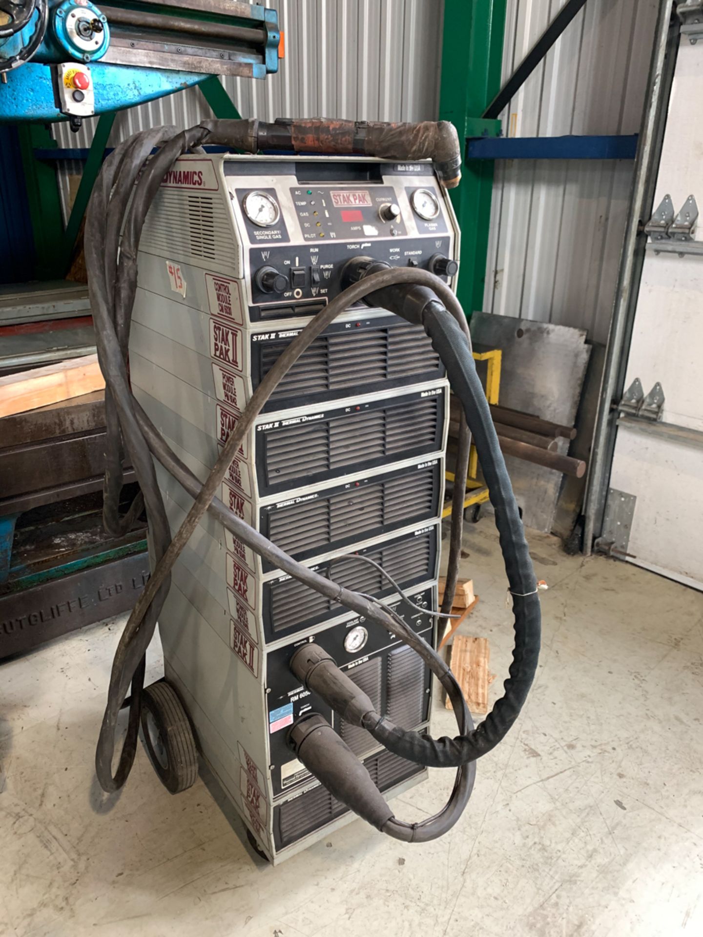 THERMAL DYNAMICS STAK PAK MOD. CM6030 PLASMA CUTTER / (4) STARPAK II PM6030 POWER MODULE, 200-460