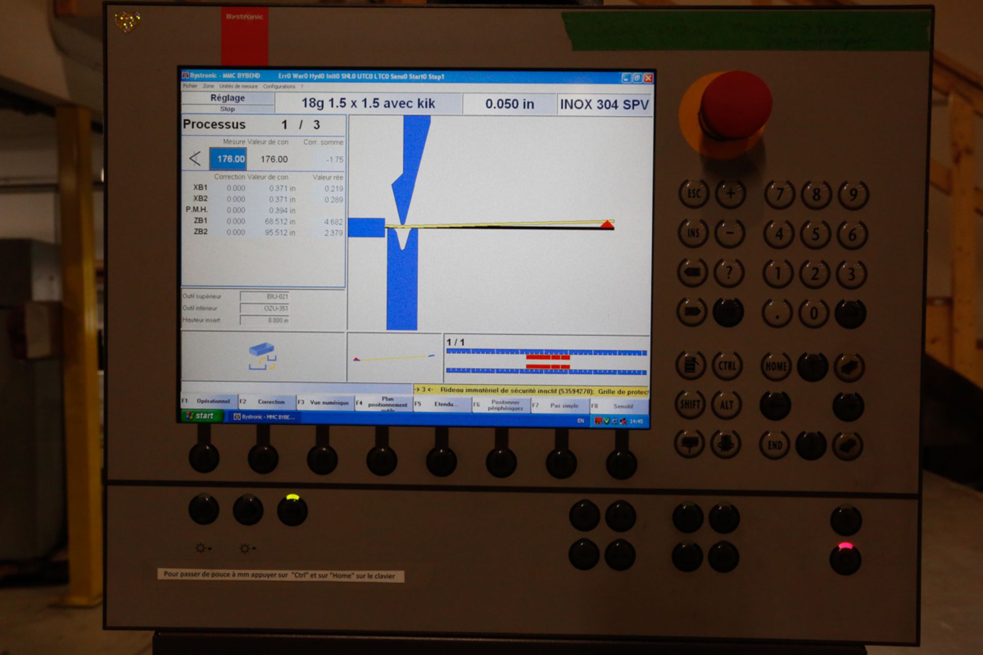 (2012) BYSTRONIC CNC PRESS BRAKE MOD. XPERT 200X4100, 6 AXIS, 200 TON X 161” (4100 MM), S/N : - Image 19 of 35