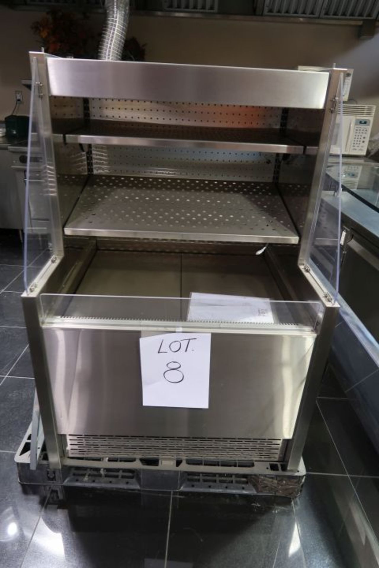 DIAMOND 36’’ GRAB & GO REFRIGERATED COUNTER WITH NIGHT COVER, WITH COMPRESSOR, MOD : DC-3636-SC,