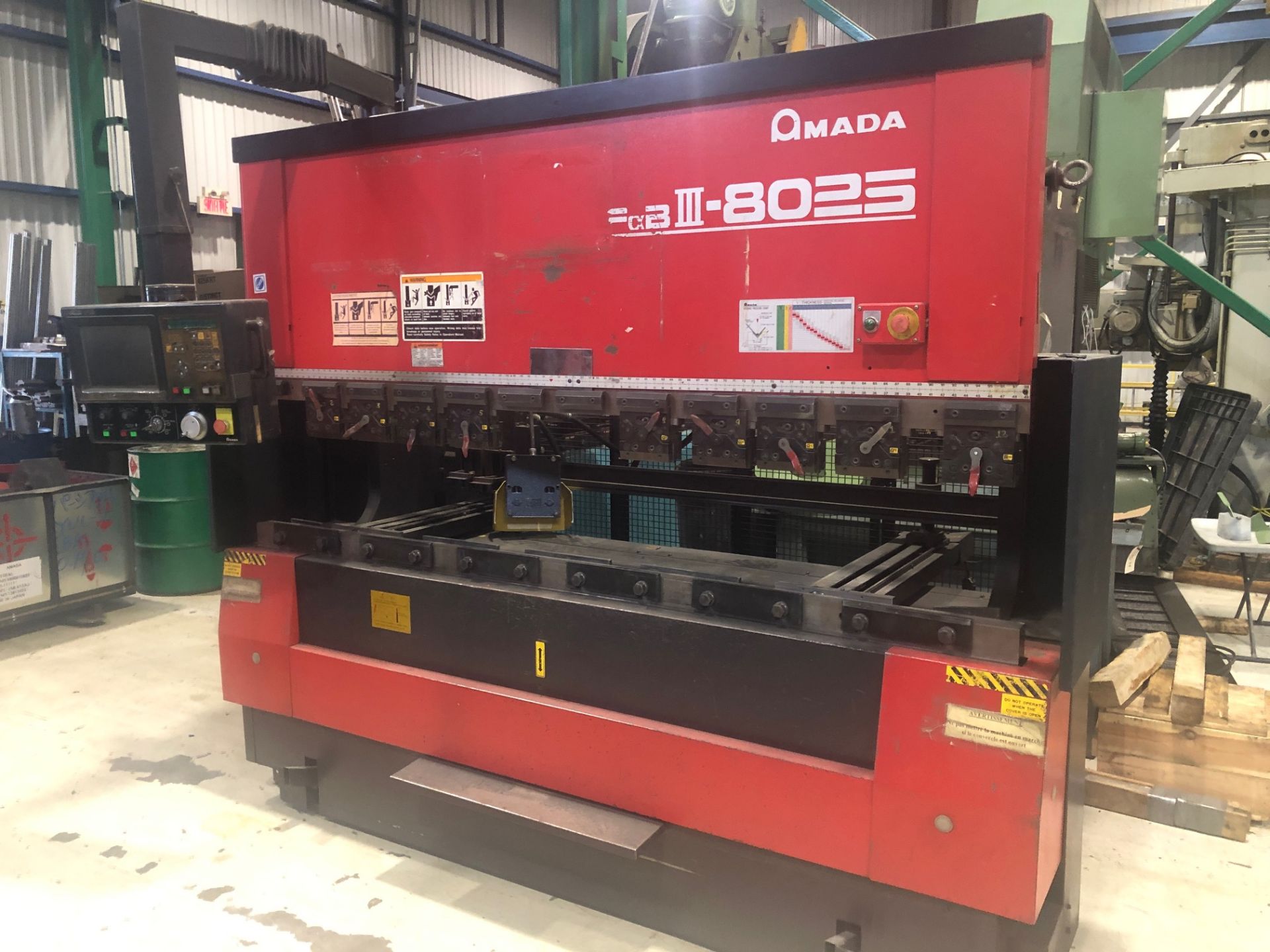 AMADA 7 AXIS CNC PRESSBRAKE MOD. FBD-8025FS, 8' X 80 TONS, S/N: 80250505 (2000)