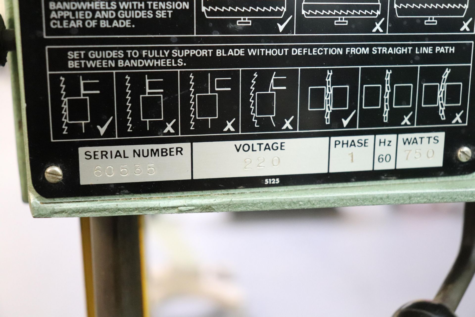 Kalamazoo Startrite 352 14" vertical band saw - Image 4 of 4