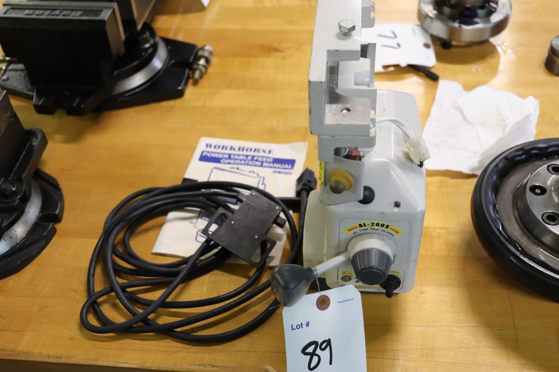 Workhorse AL-200s X axis power feed