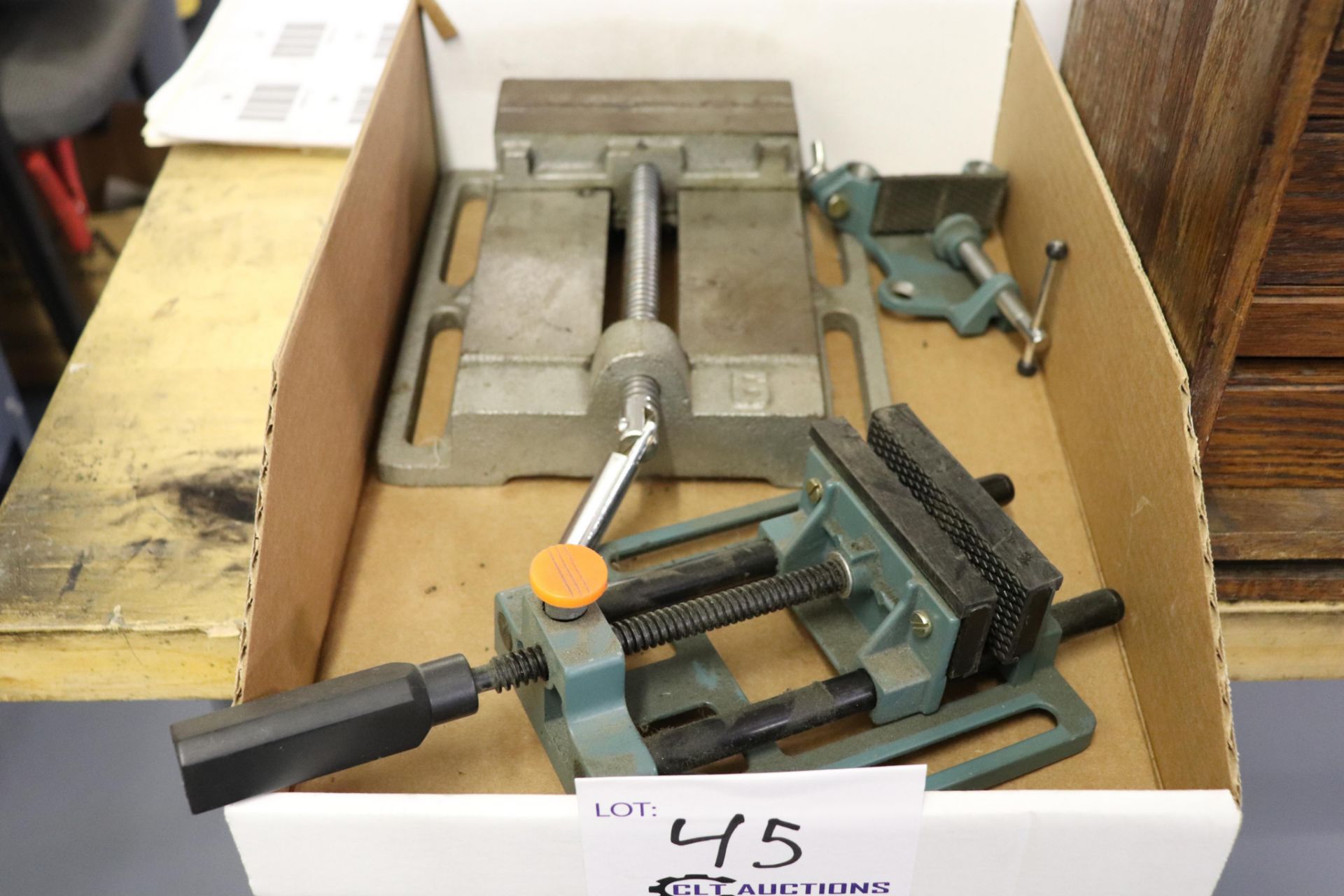 6" drill press and plastic vise