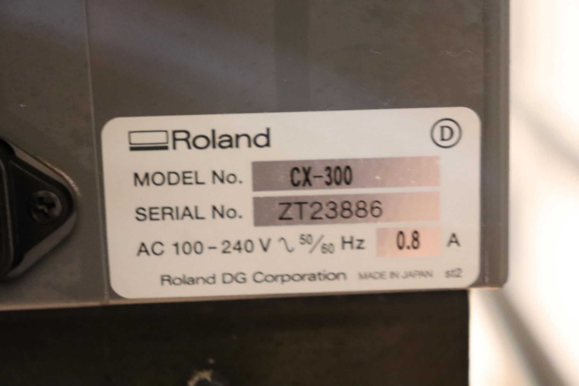 Roland Camm-1 Pro No. CX-300 vinyl cutter - Image 6 of 6