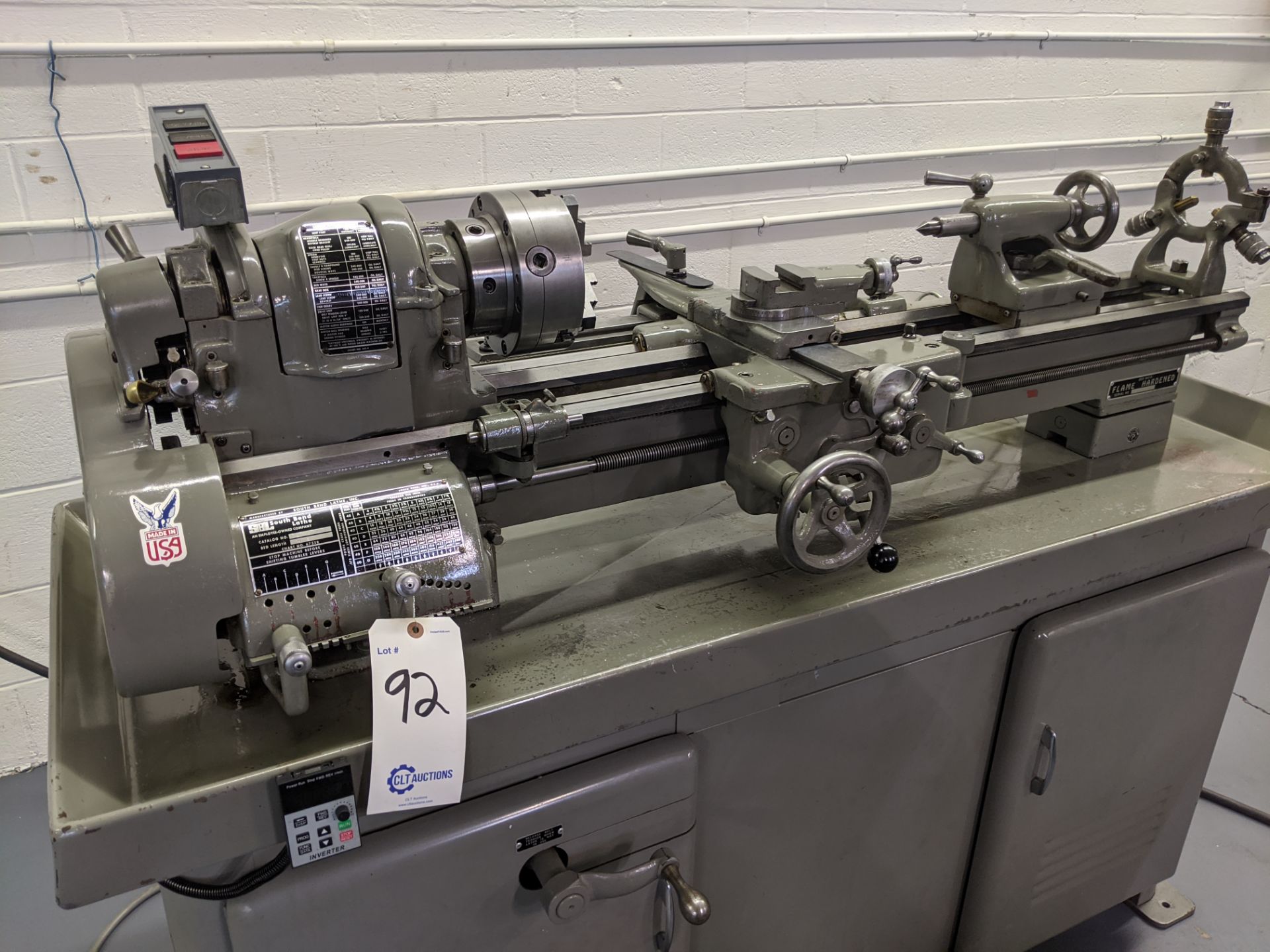 South Bend Lathe Heavy 10, late model USA made w/ VFD & IN/MM threading