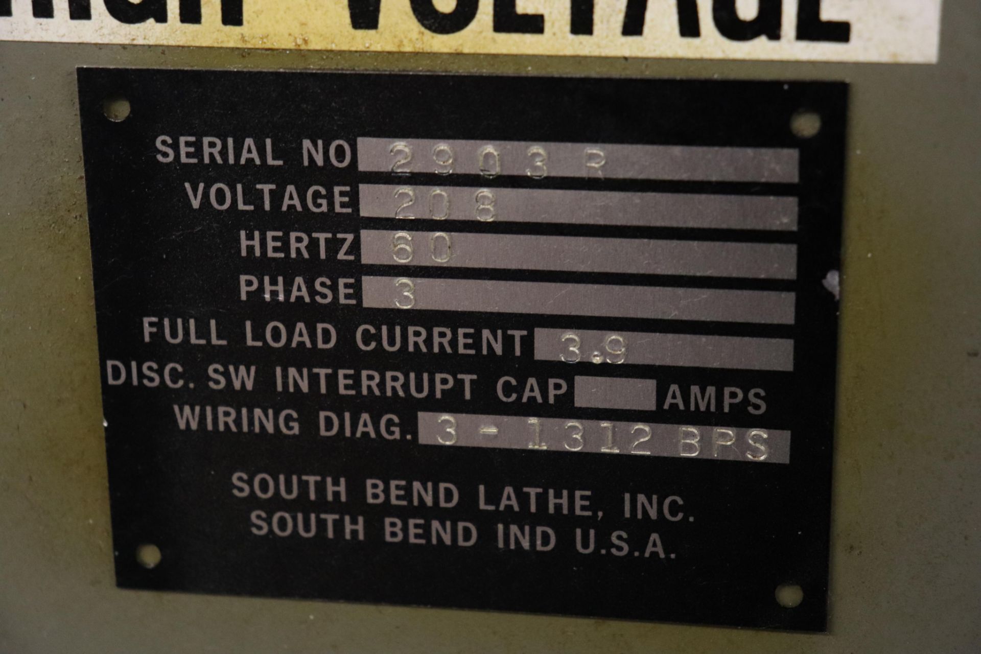 South Bend Lathe Heavy 10, late model USA made w/ VFD & IN/MM threading - Image 20 of 21