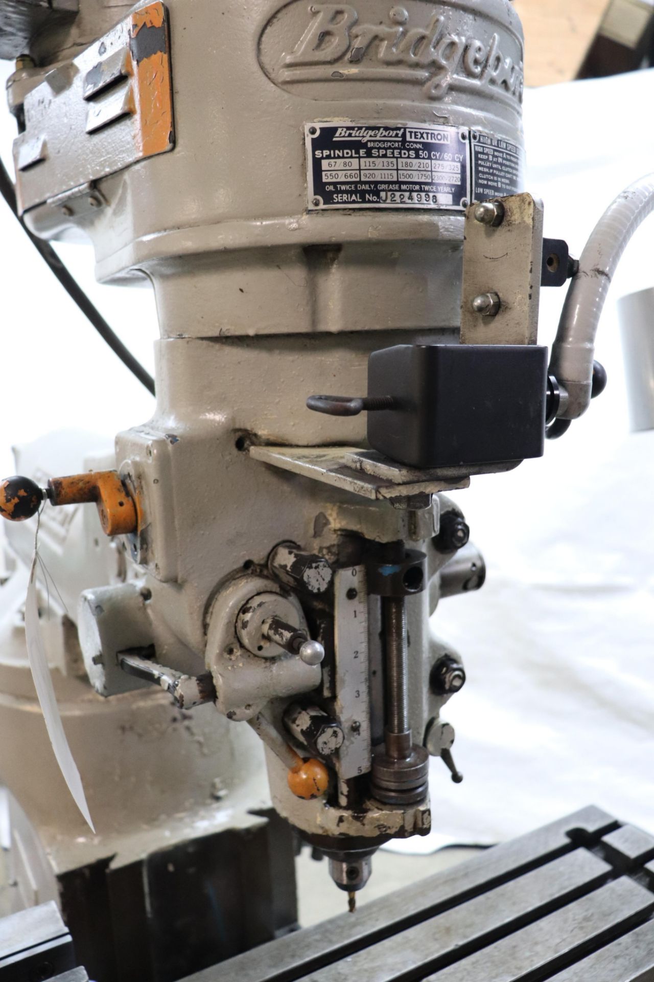 Bridgeport J-Head milling machine w/ Kurt Vise - Image 3 of 9