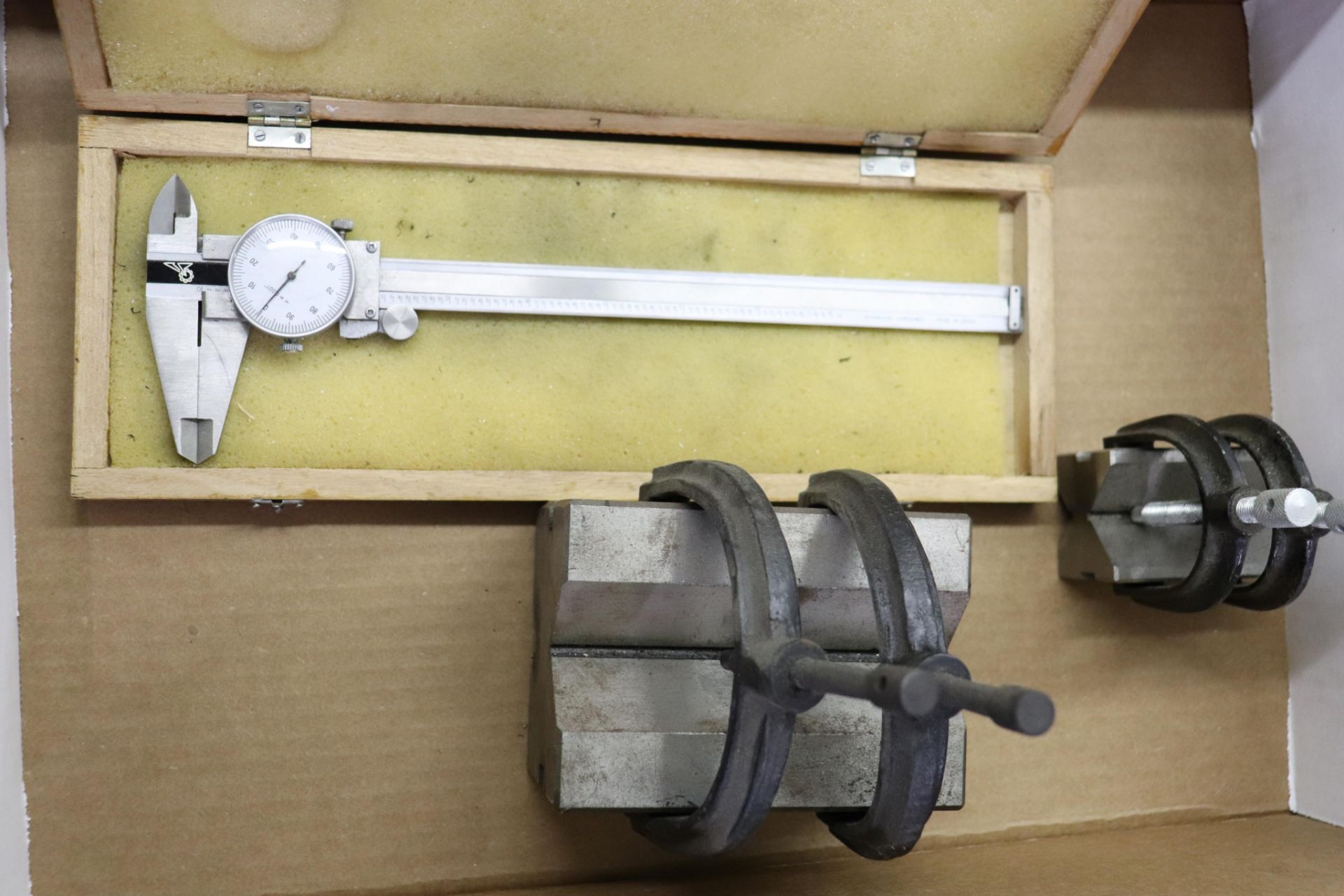 Dial caliper & V-blocks - Image 2 of 2