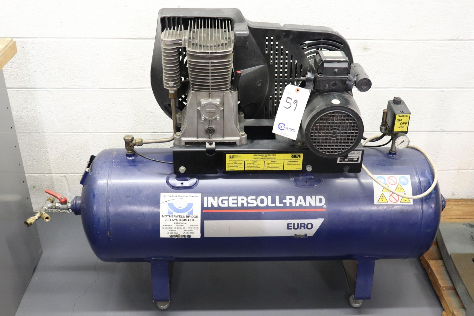 Ingersoll-Rand Euro 2.2KW air compressor *has bad switch*