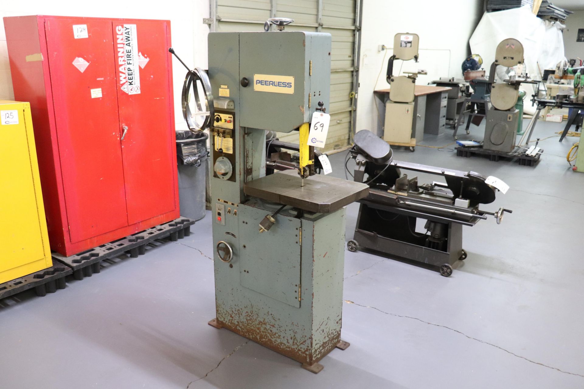 Peerless 14" metal cutting band saw w/ blade welder