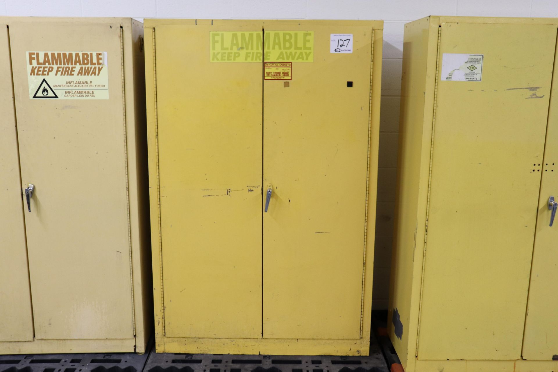 Flammable Cabinet, 45 gallon, 43" x 18" x 65"