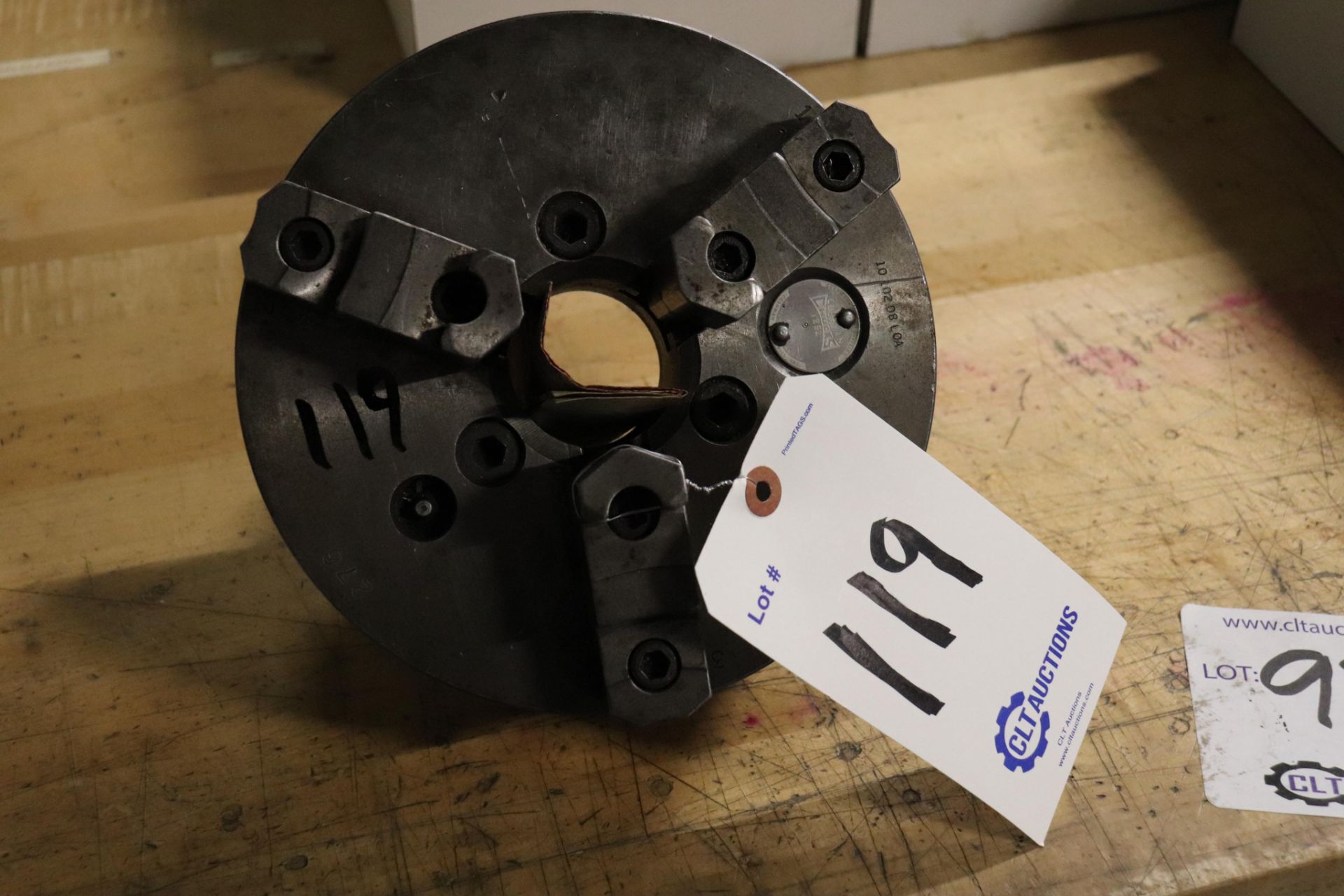 Cushman 8" 3 jaw chuck, L0 back