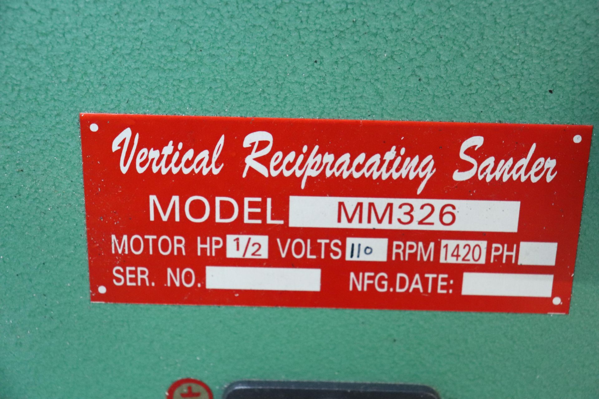 MM326 vertical reciprocating sander - Image 2 of 2