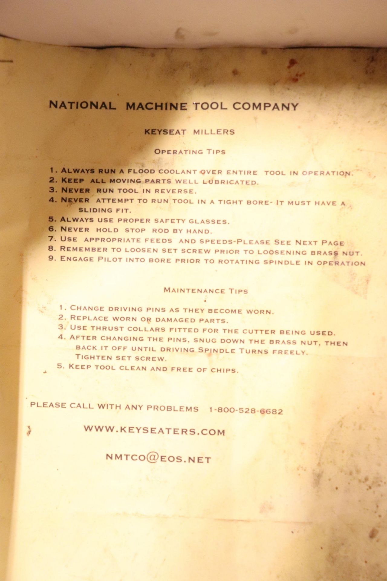 National Machine Tool No.3B key seat miller - Image 5 of 5