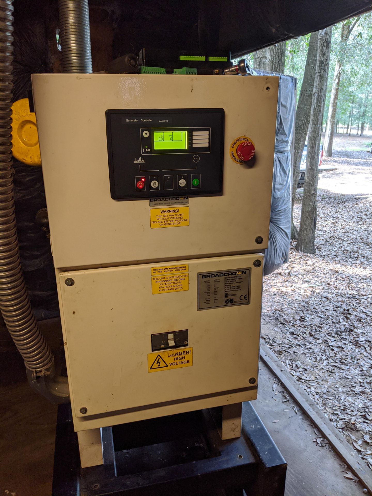 Broadcrown Model BCJD44S 52 KVA 3 phase generator - Image 2 of 9