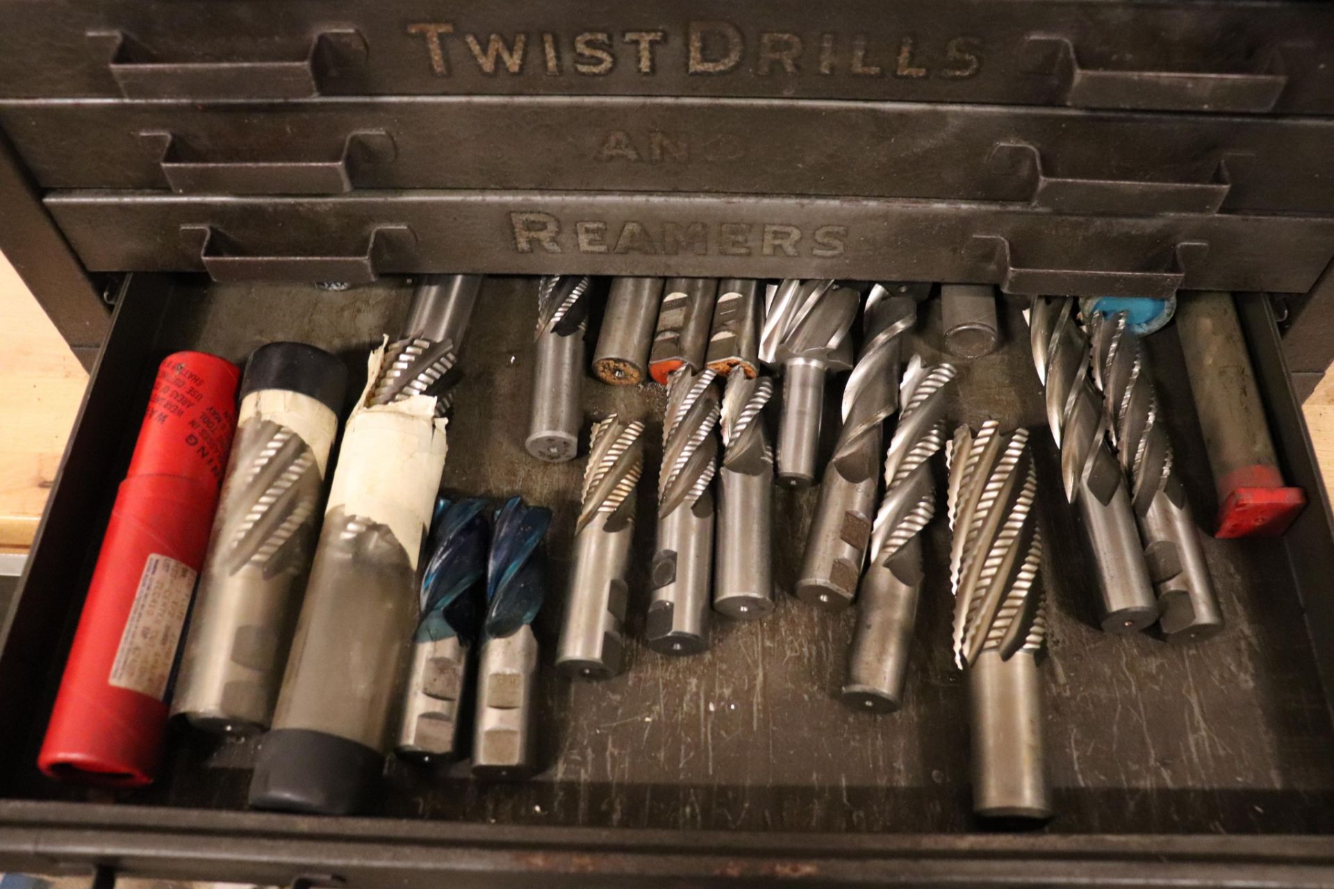 Cleveland organizer w/ contents End mills, Drills, Taps - Image 3 of 8