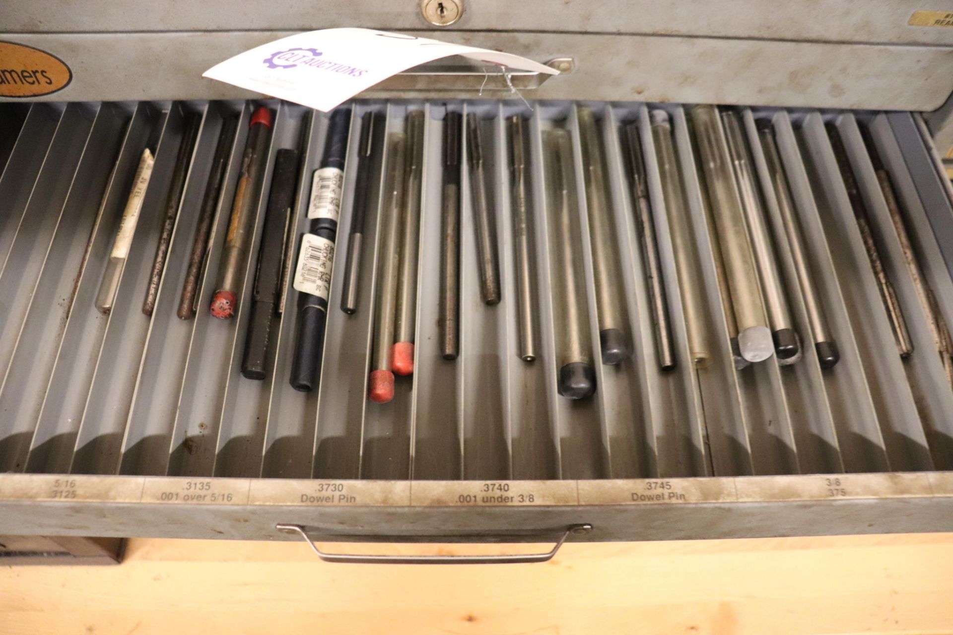 Huot drill index cabinet w/ drills & reamers - Image 7 of 8