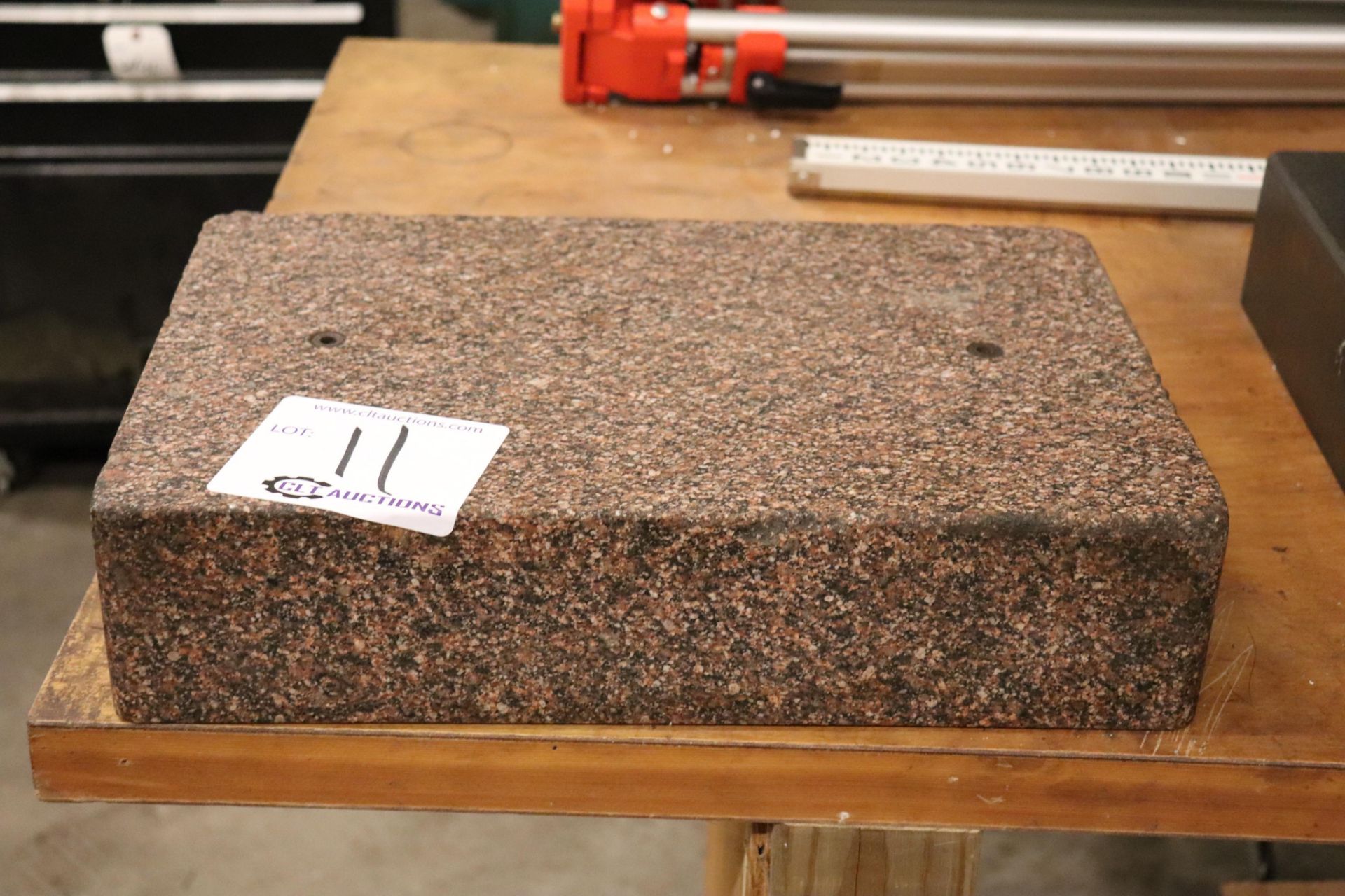 Pink granite surface plate 12" x 18" x 4"