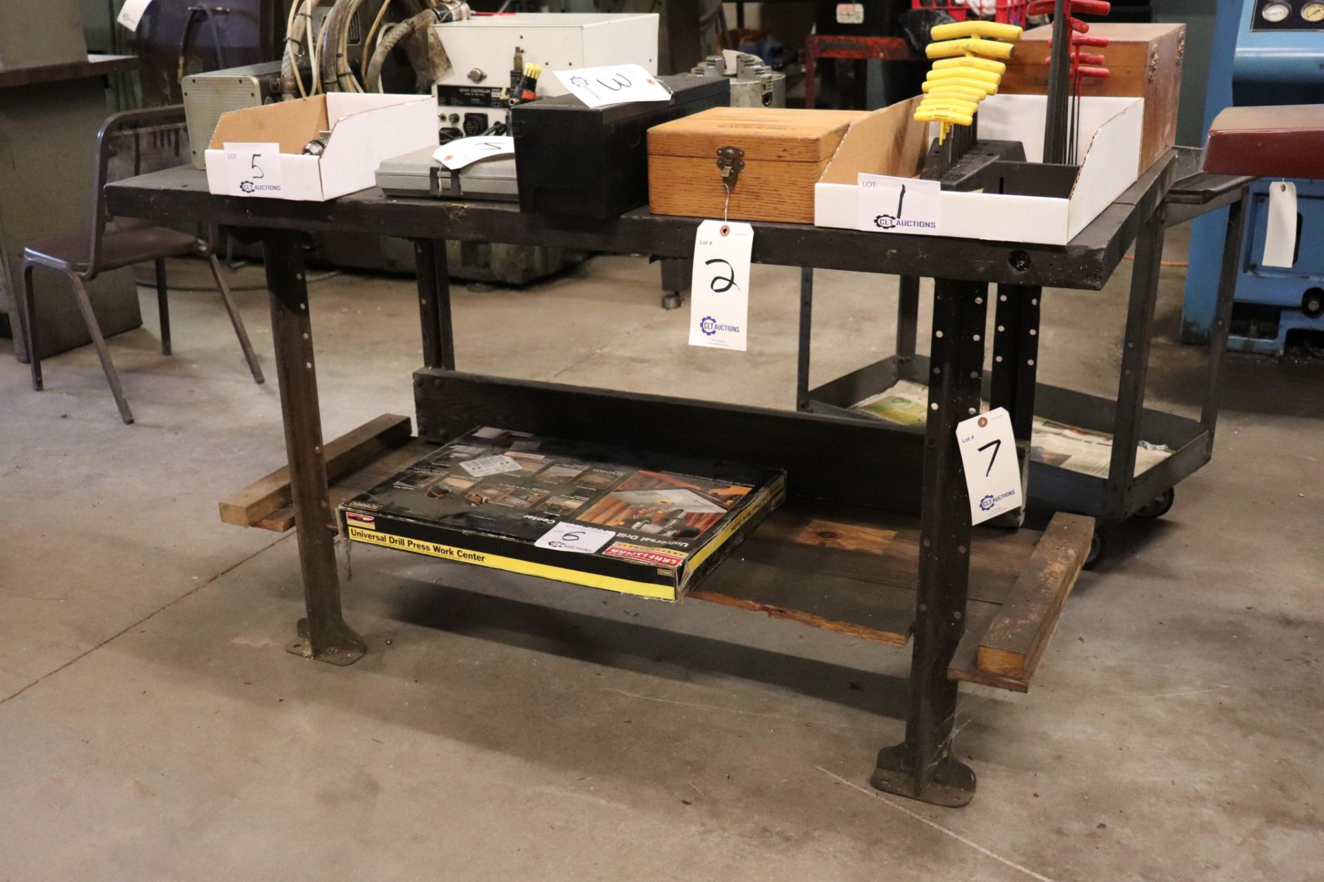 Butcher block work bench 60" x 30" x 34.5"