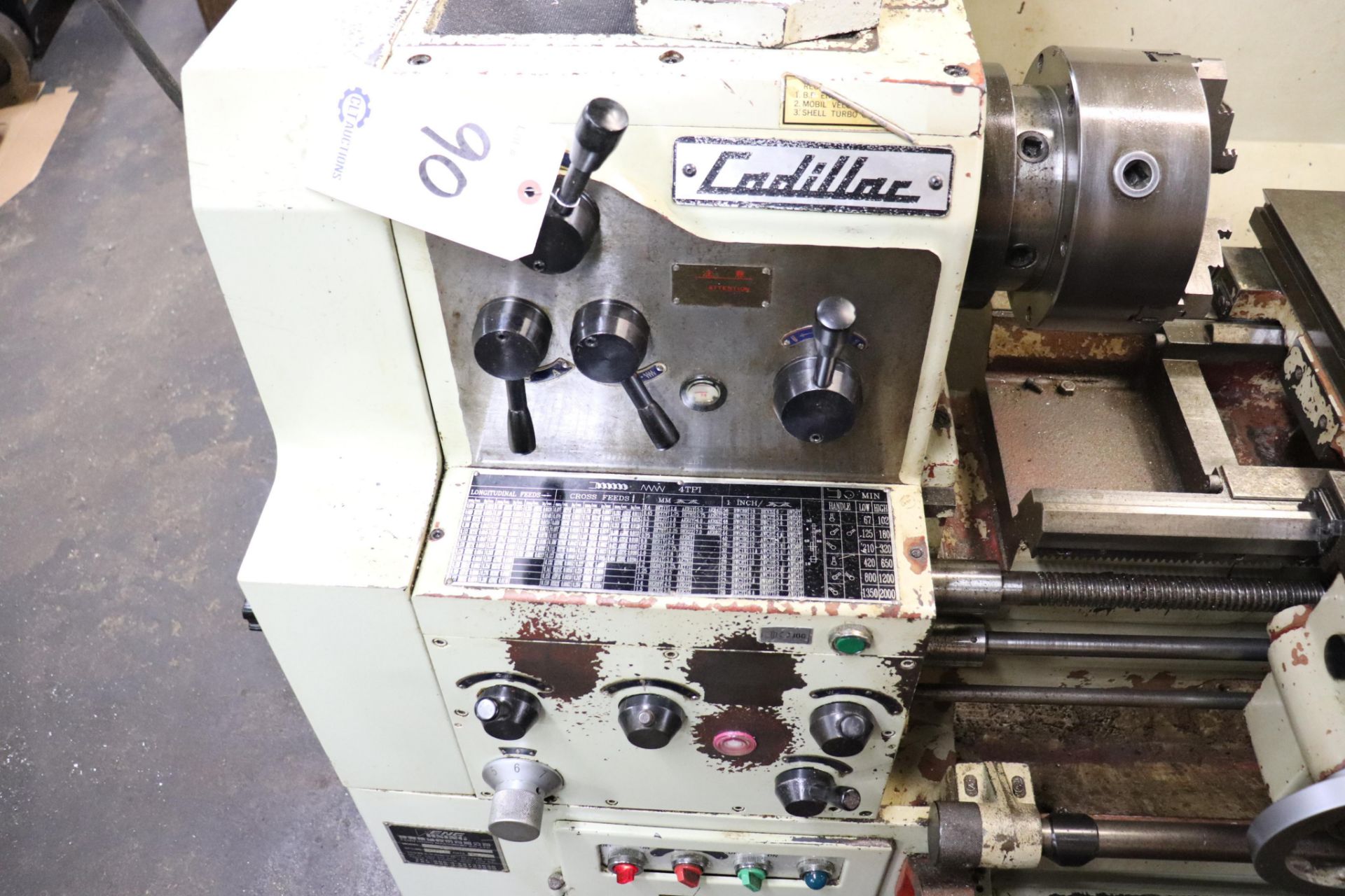 Cadillac CL40100G 16" x 40" lathe w/ Anilam DRO - Image 5 of 17