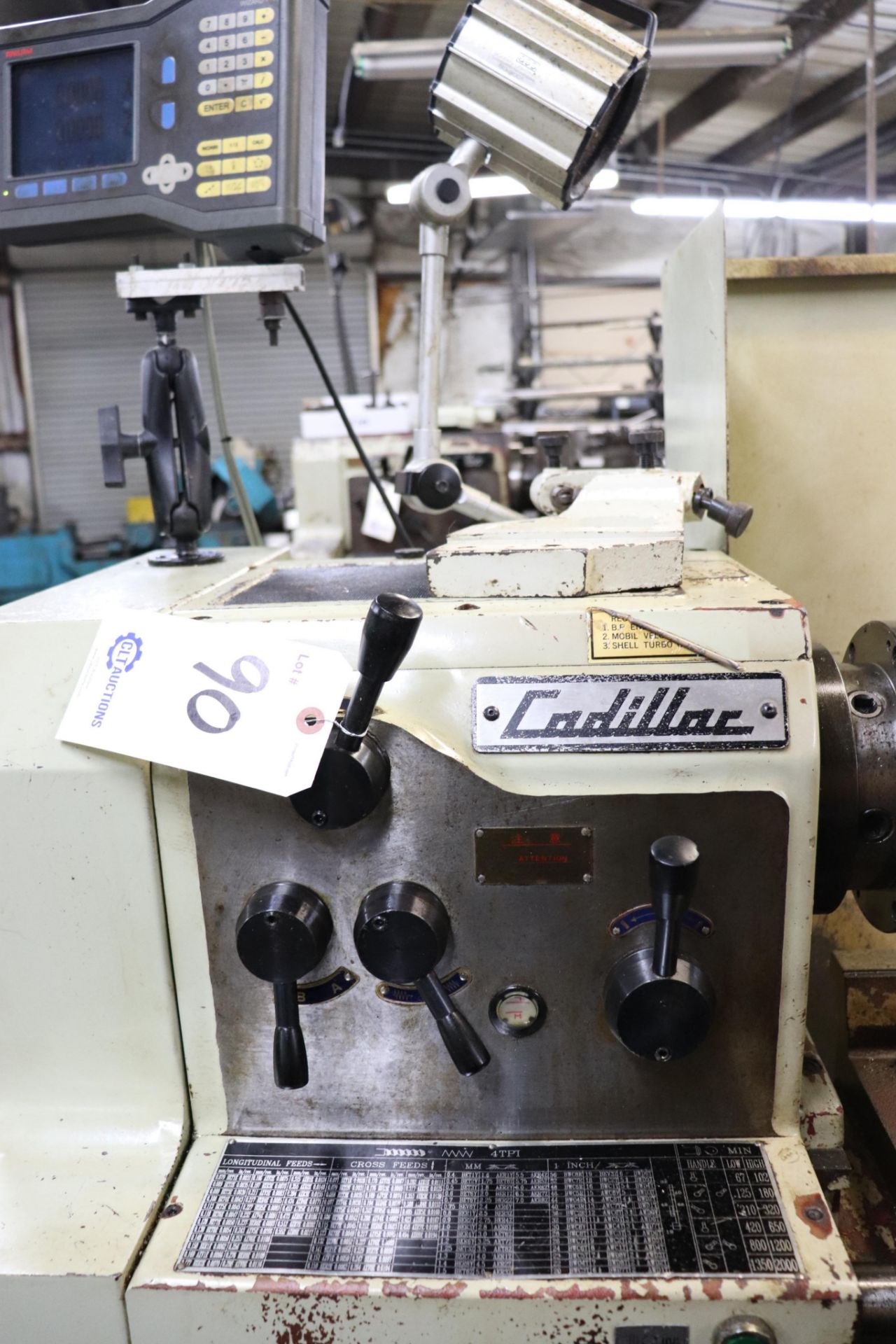 Cadillac CL40100G 16" x 40" lathe w/ Anilam DRO - Image 4 of 17