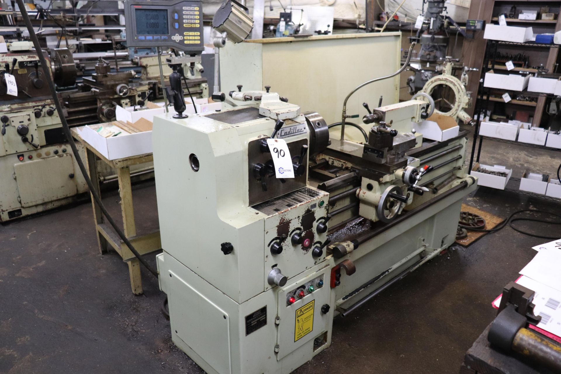 Cadillac CL40100G 16" x 40" lathe w/ Anilam DRO