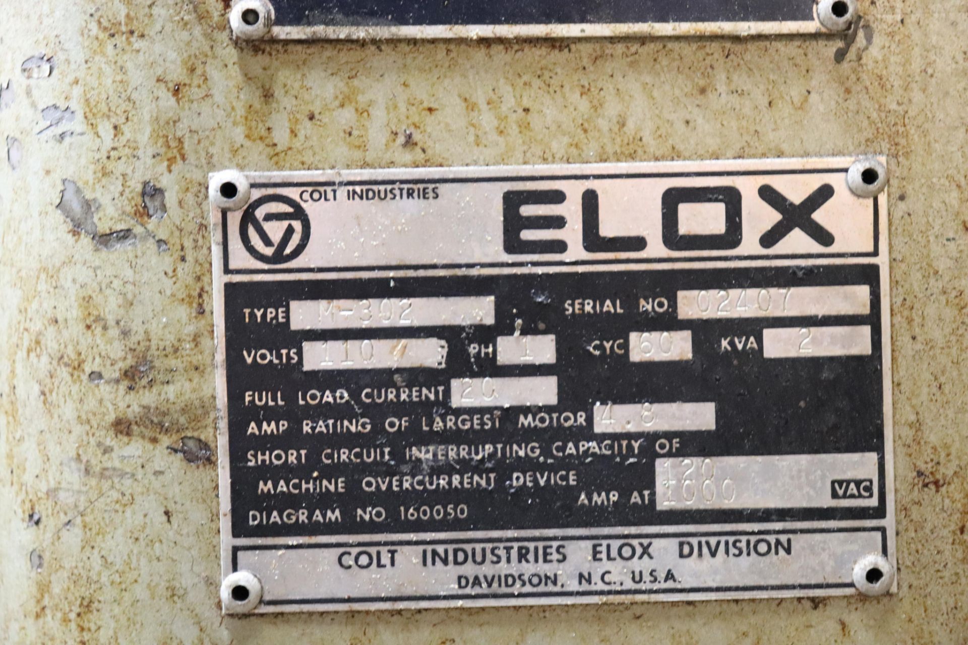 Elox M-302 electron drill - Image 6 of 6