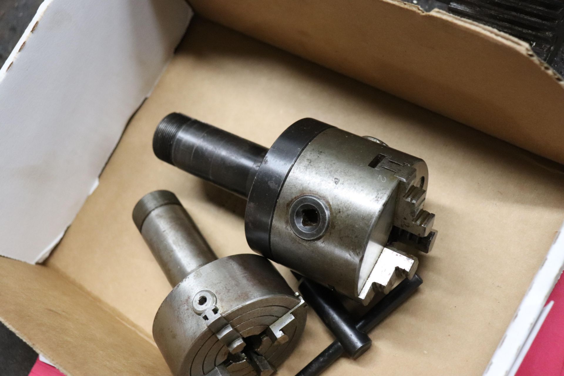 3 & 4 Jaw 5C collet shank chucks - Image 2 of 5