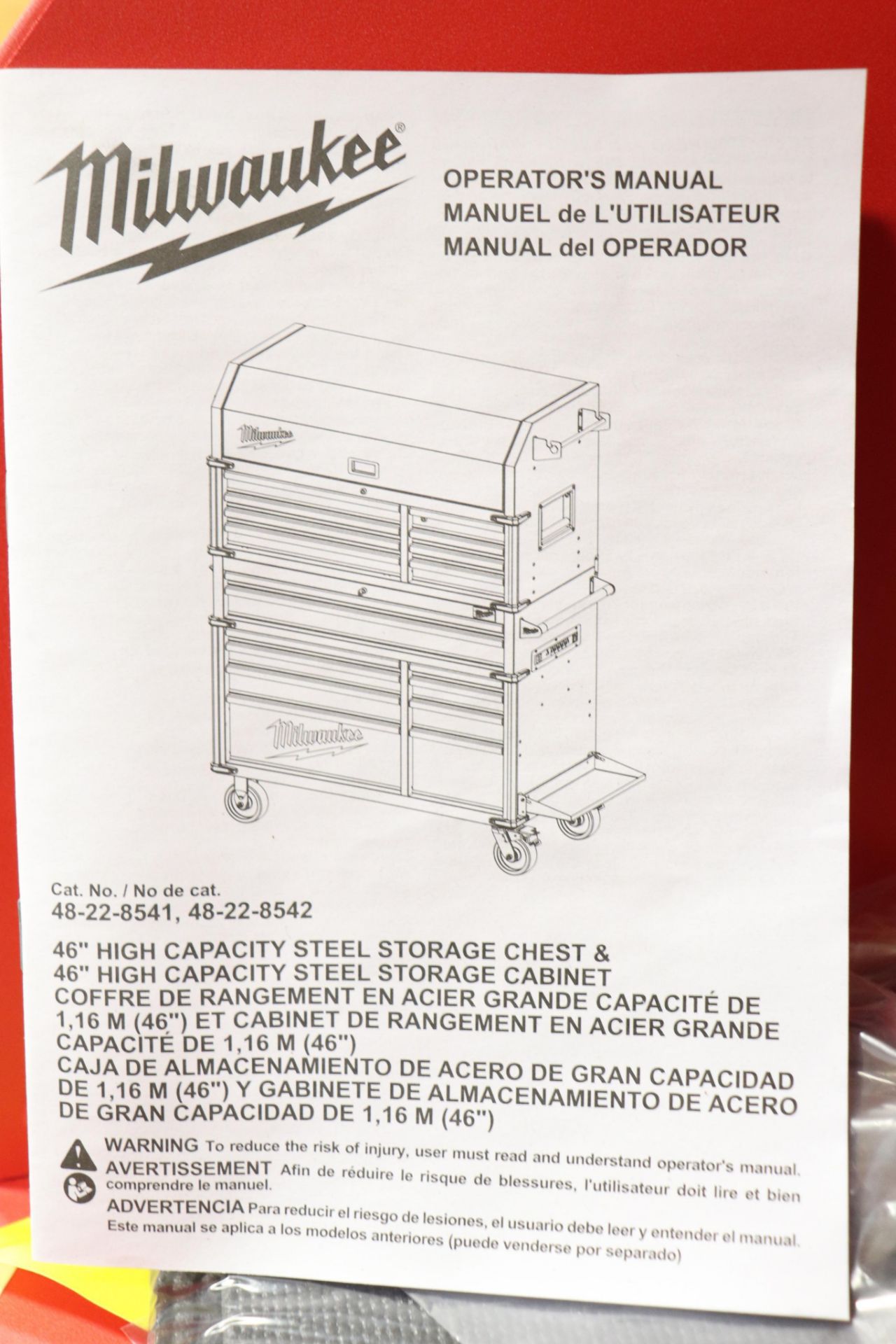 New Milwaukee 46" upper & lower tool chest - Image 8 of 8
