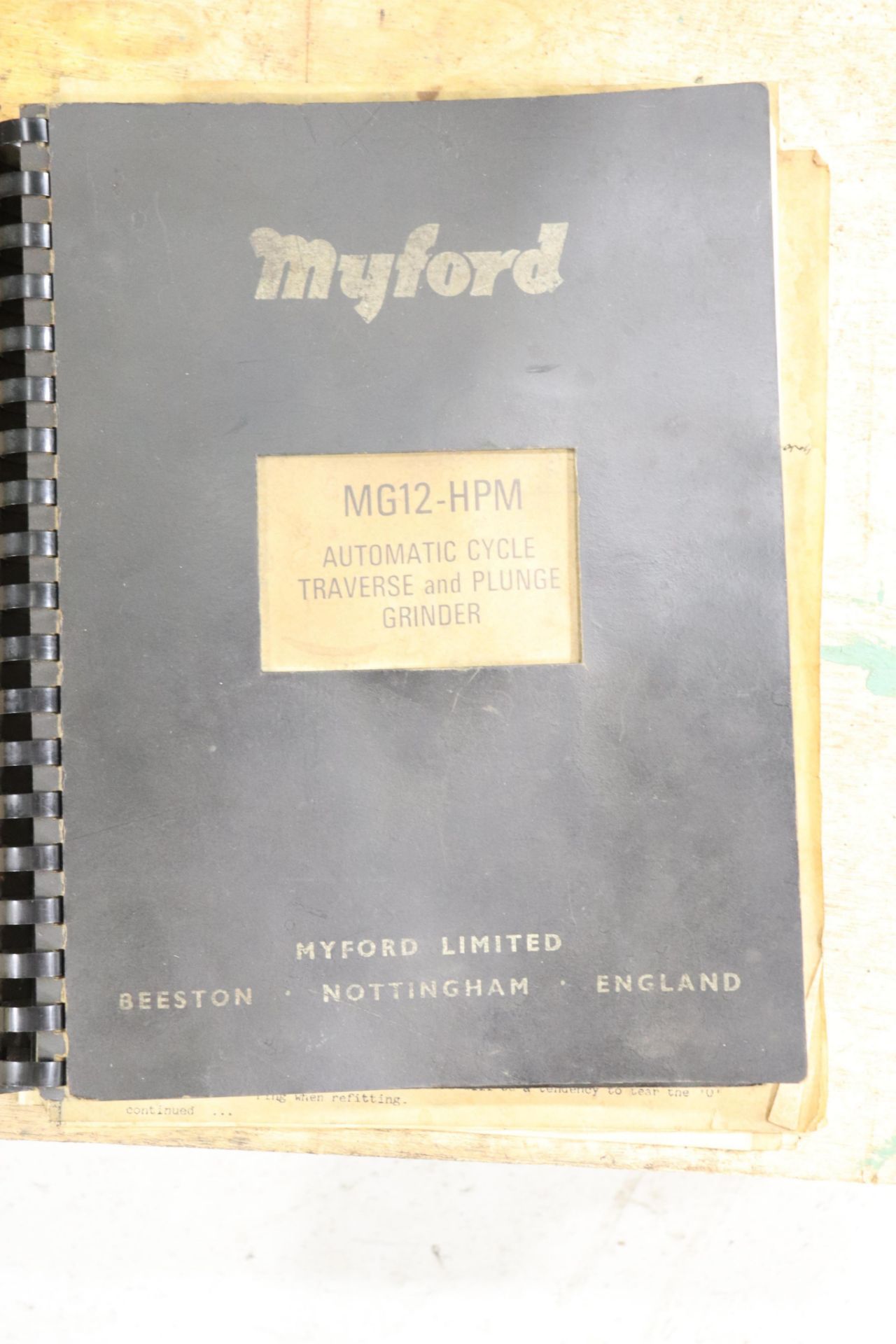 Myford MG12-HPM Cylindrical Grinder - Image 12 of 16