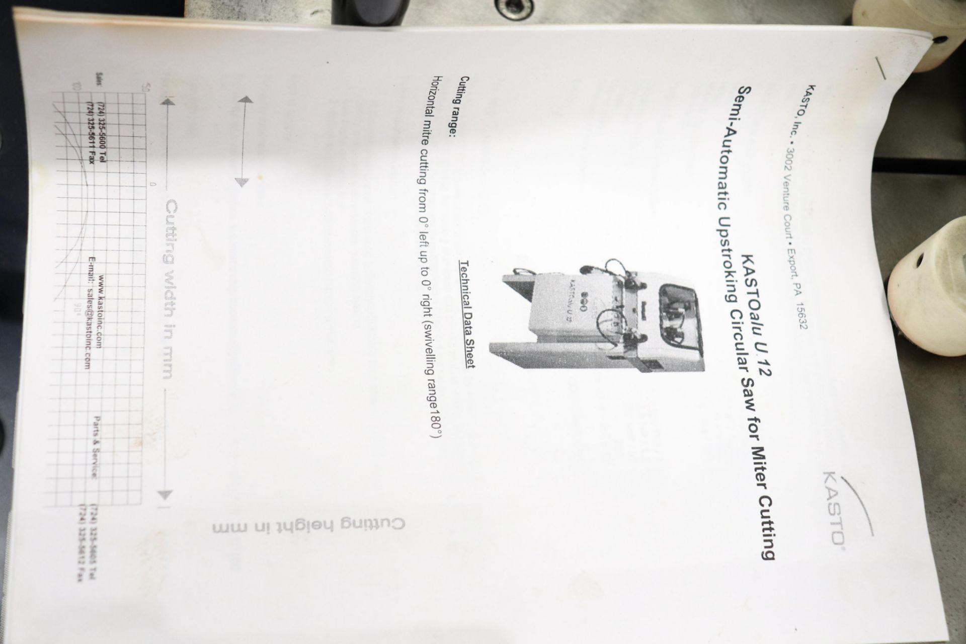 Kasto alu U-12 Semi automatic up stroking circular saw - Image 6 of 7