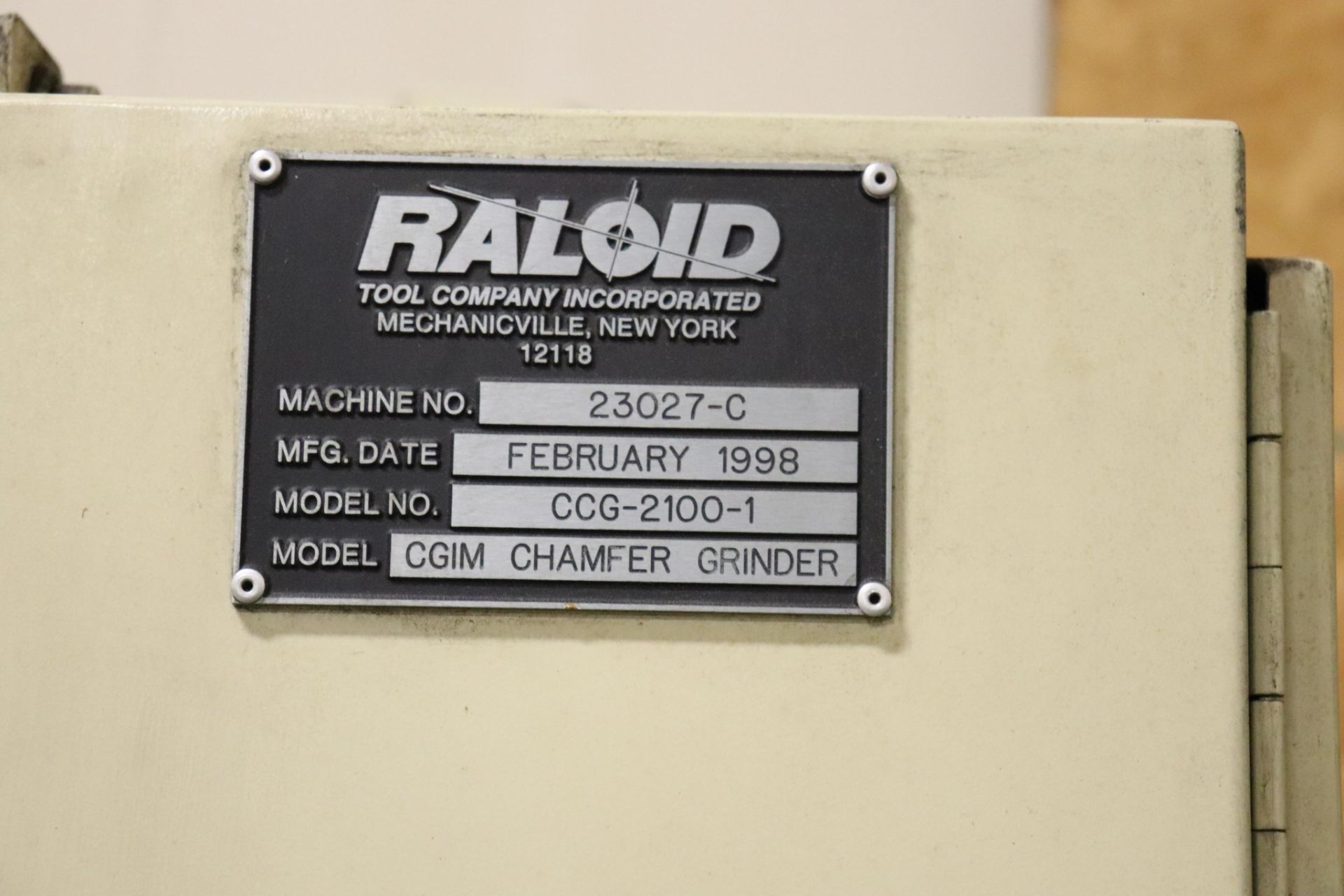 Raloid CCG-2100-1 CGIM chamfer grinder - Image 7 of 8