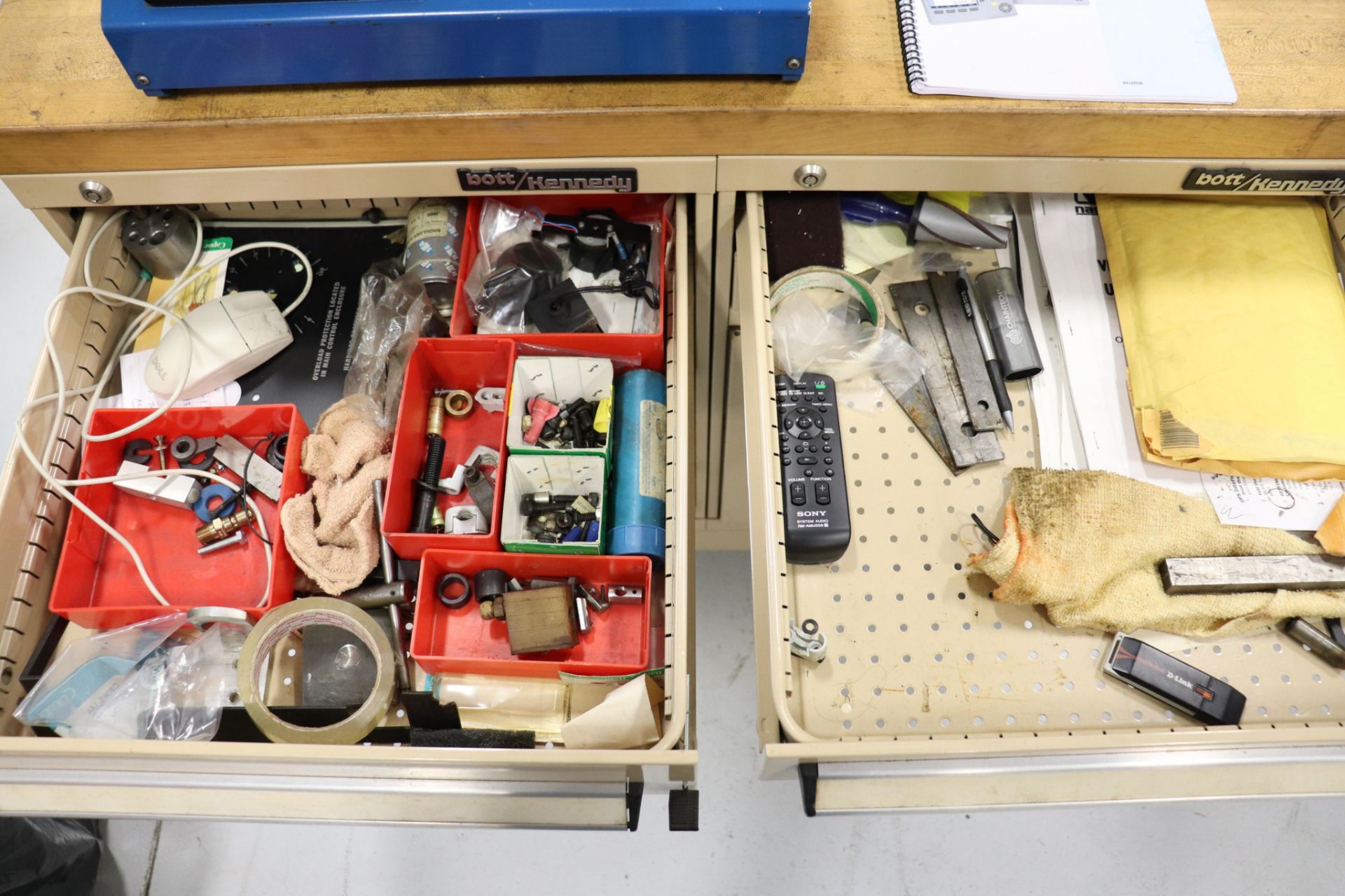 Bott/Kennedy Tool cart w/ butcher block top - Image 3 of 3