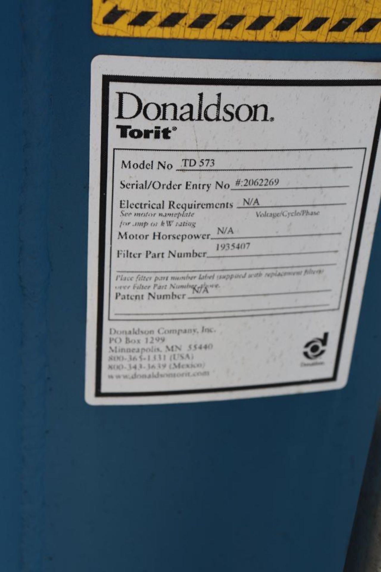 Torit Donaldson TD 573 dust collection systems - Image 14 of 16