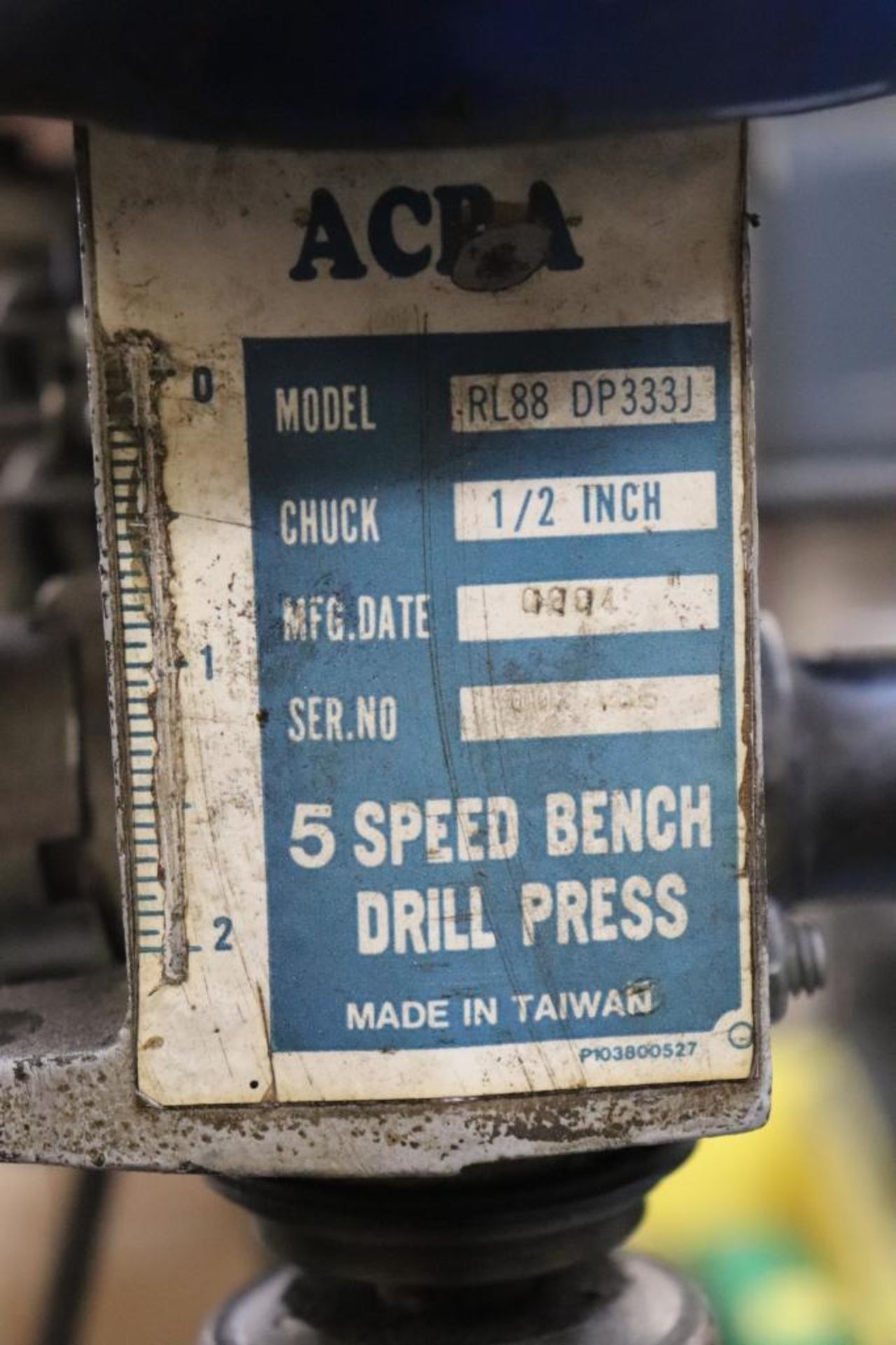 Bench top drill press 115/V - Image 3 of 3