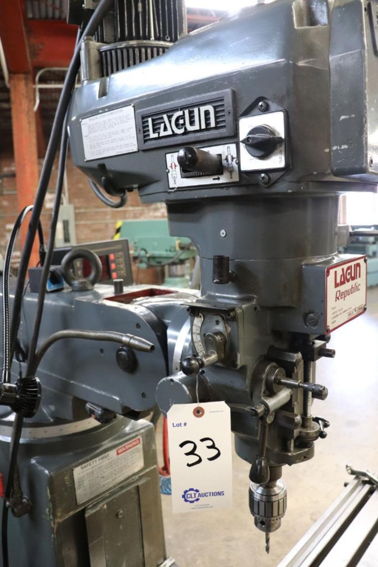 Lagun FTV-2 Vertical milling machine w/ DRO - Image 6 of 11