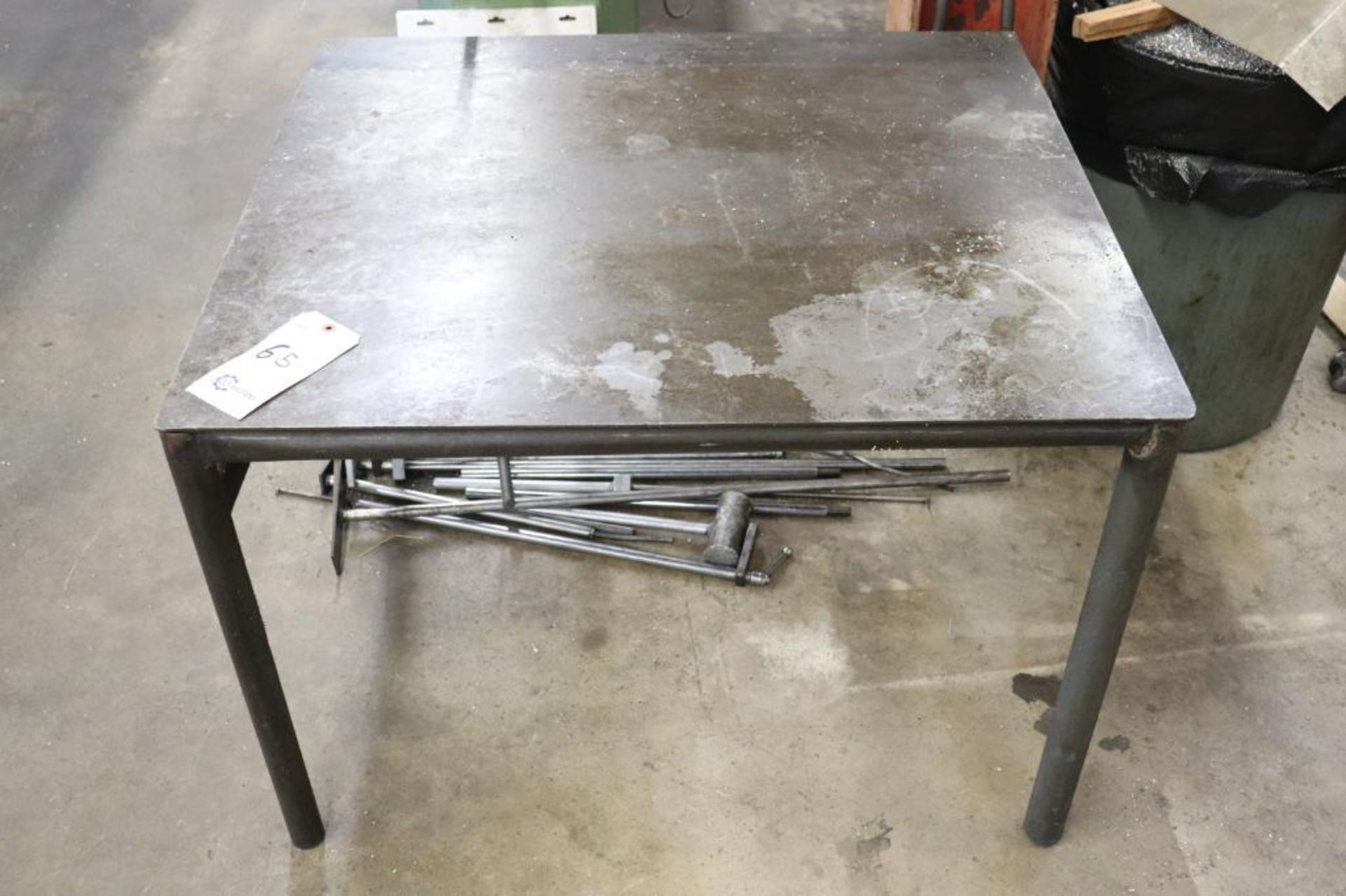 Steel table 33.5" x 38" x 27"