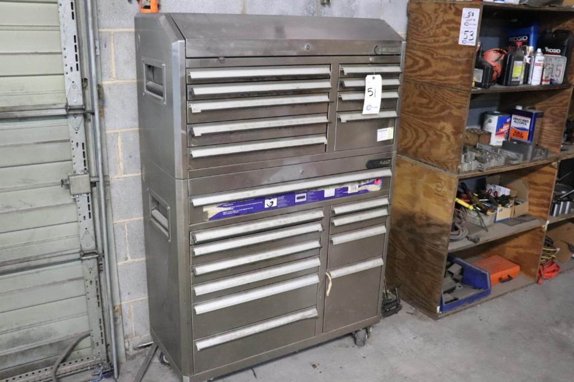 Cobalt stainless tool box w/ contents