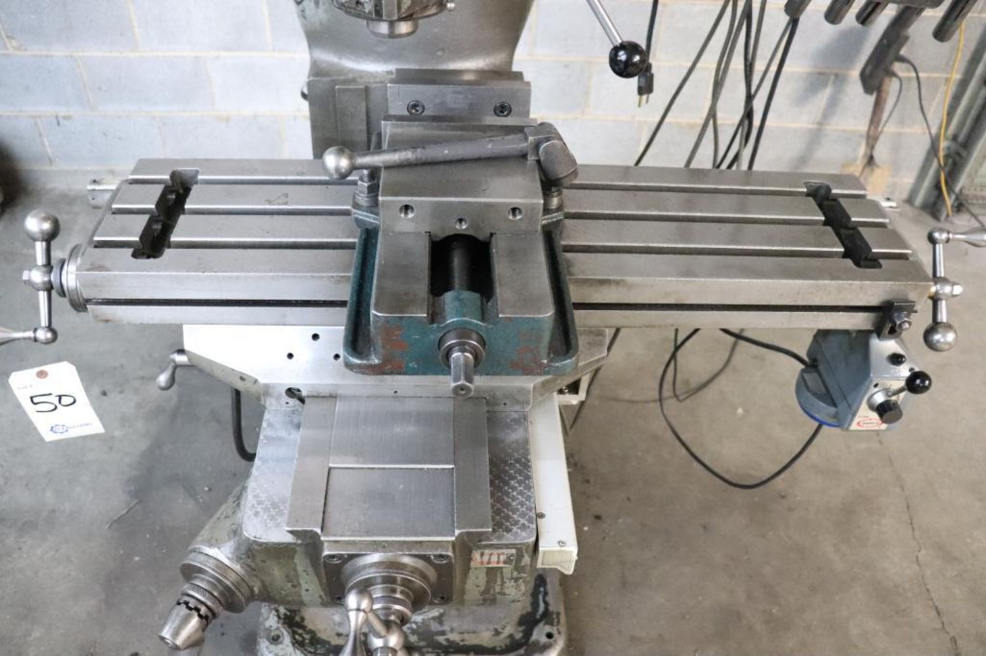 Bridgeport J head milling machine w/ DRO - Image 10 of 17