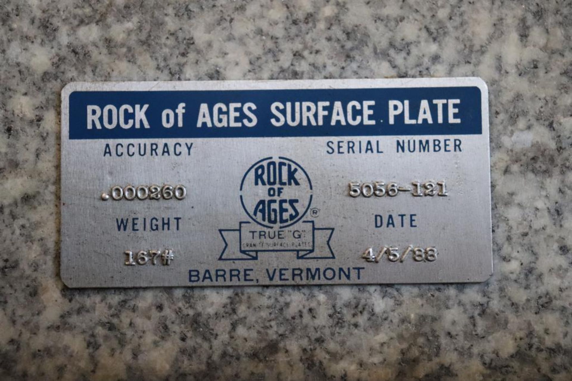 Rock of Ages granite surface plate 18" x 24" x 4" - Image 5 of 8