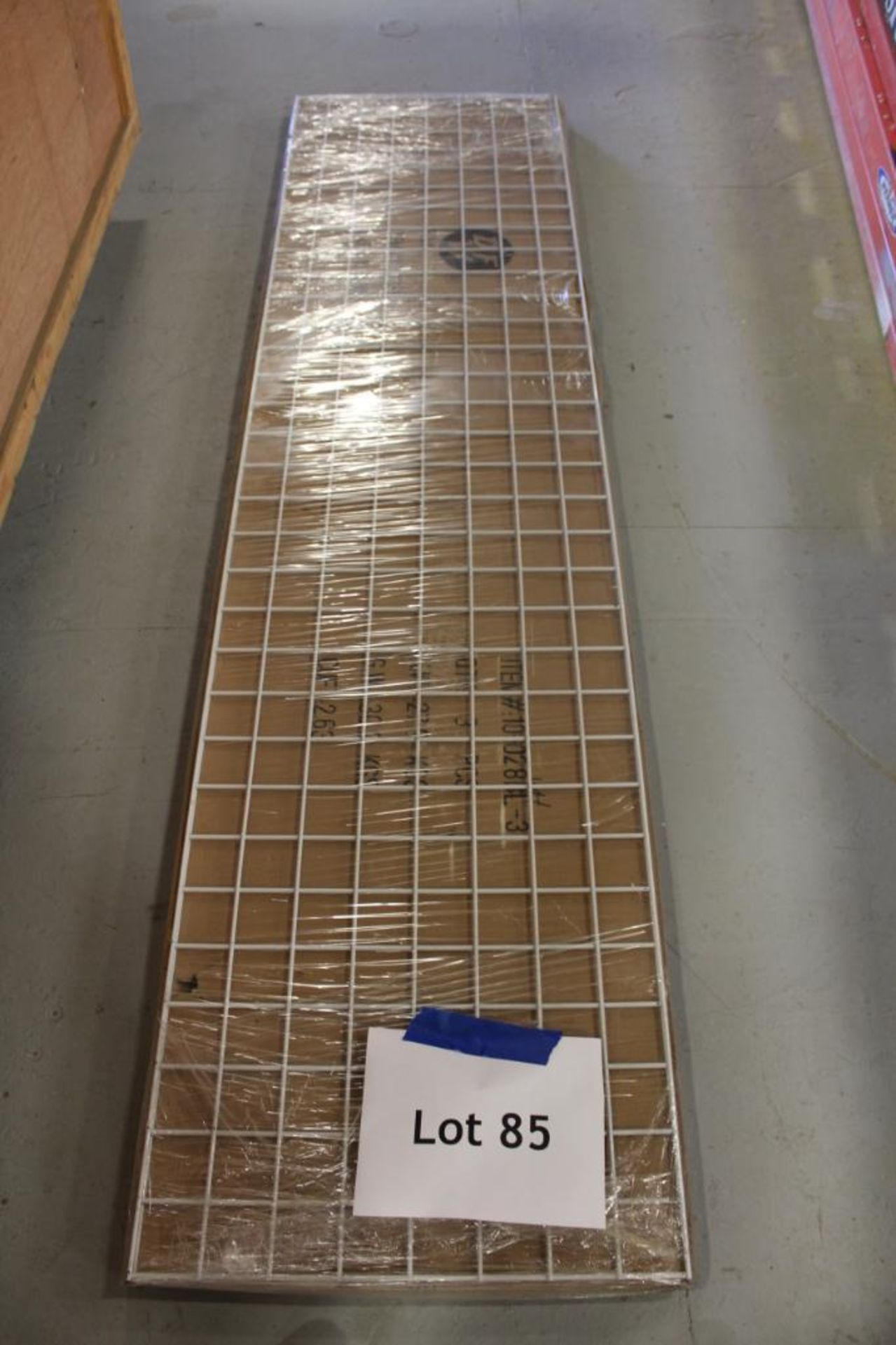 2'x8' White retail display grid panels