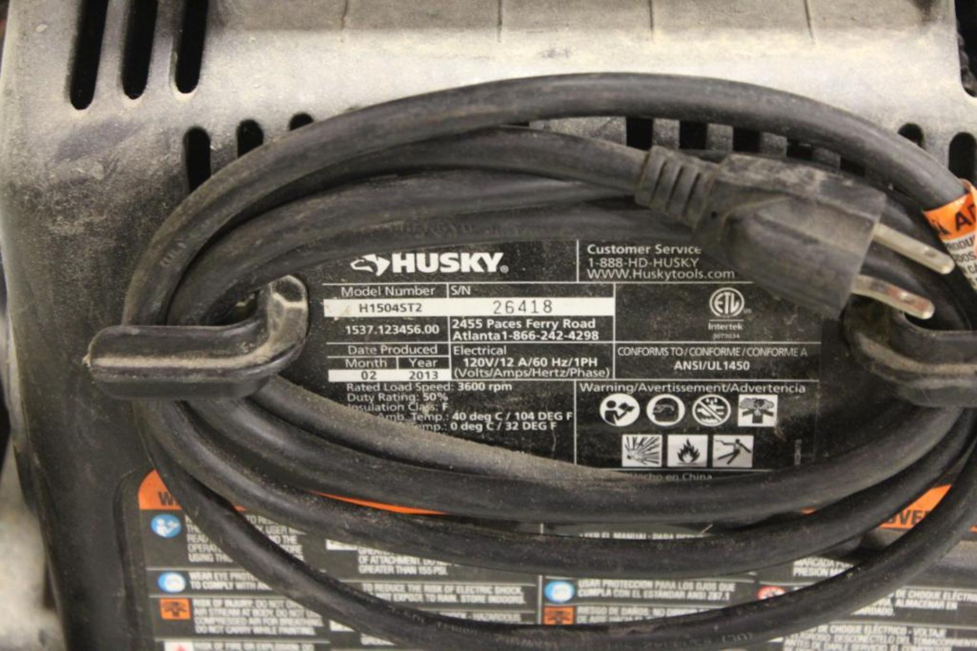 Husky 4 Gal. portable compressor - Image 3 of 3