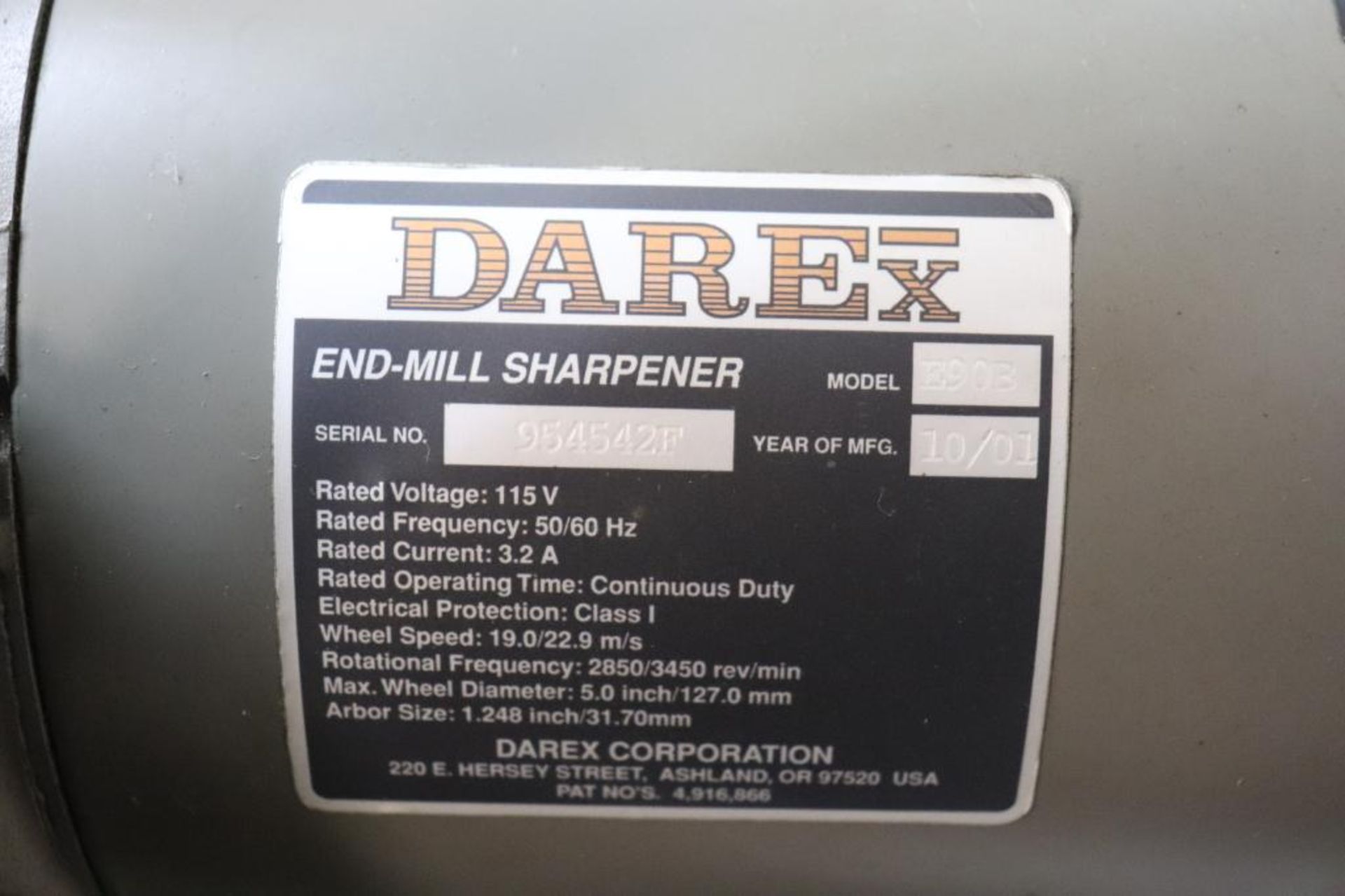 Darex E-90 precision end mill grinder - Bild 7 aus 16