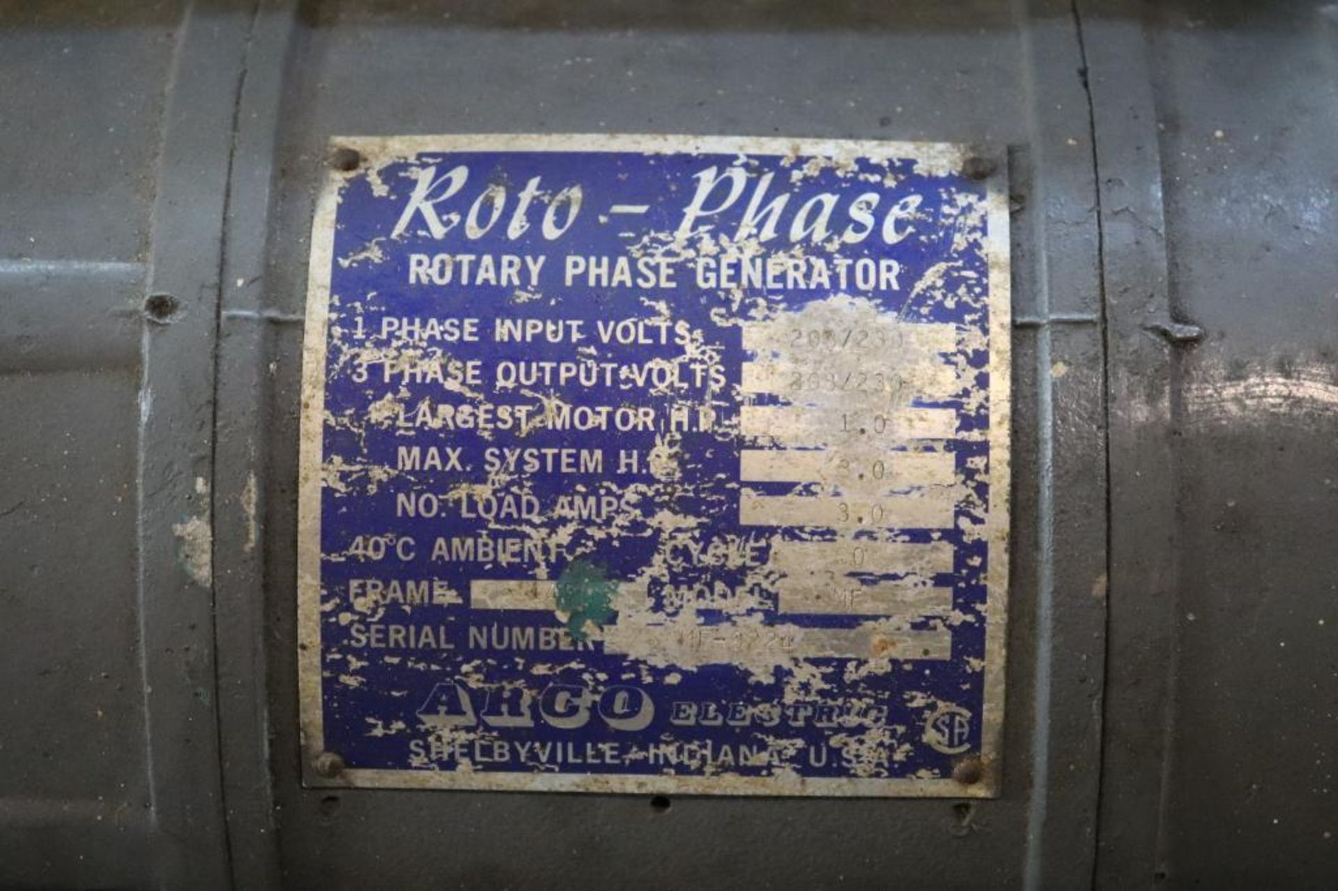 Roto Phase 1hp rotary phase converter - Bild 2 aus 5